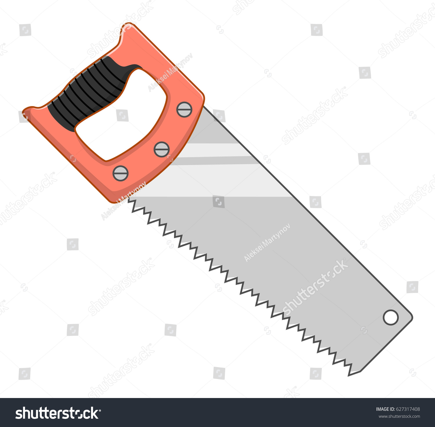 Saw Illustration Stock Vector (Royalty Free) 627317408 | Shutterstock