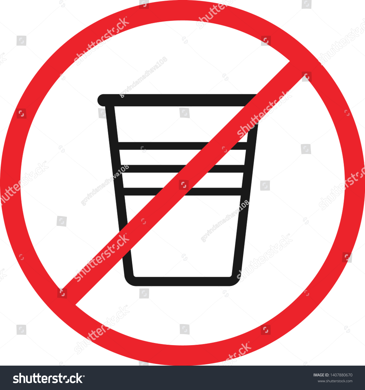 SVG of say no to plastic glass red prohibition sign. say no to plastic cup pollution. save environment and ecology of earth. go green eco friendly environment concept. zero waste eco icons svg
