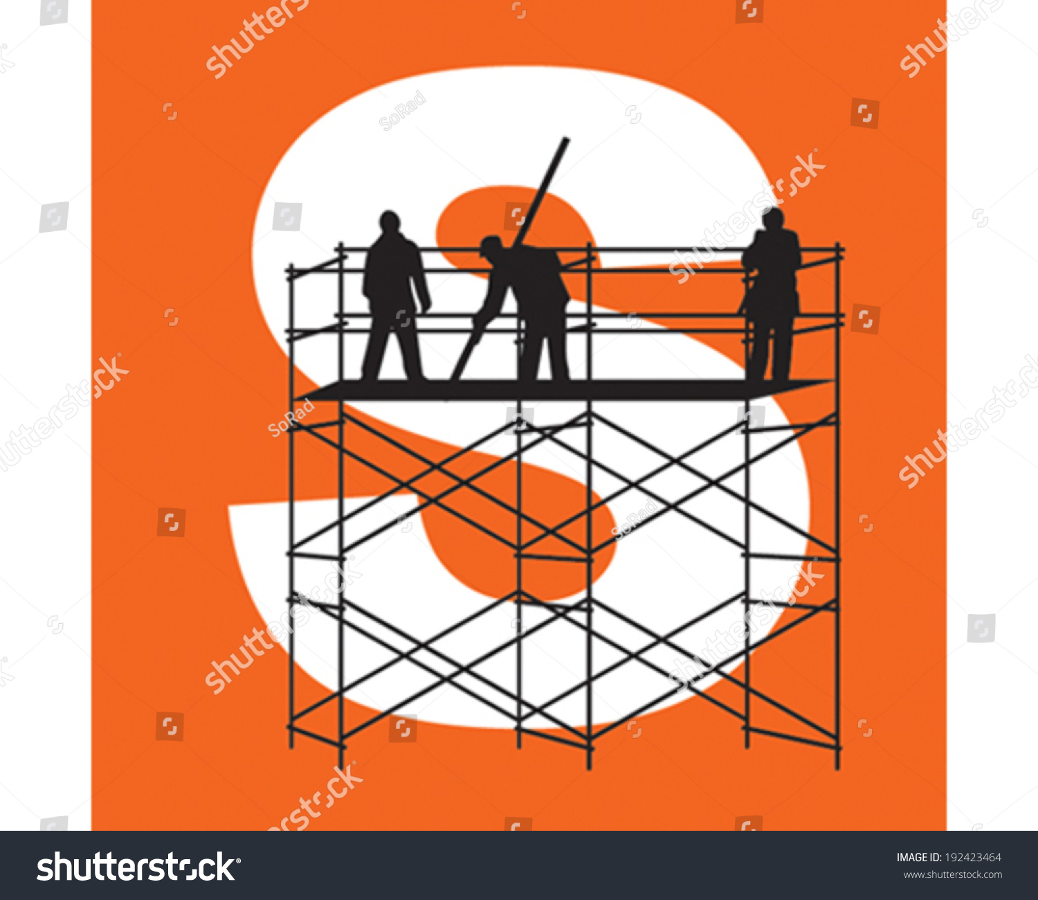 Scaffolding Stock Vector (Royalty Free) 192423464 | Shutterstock