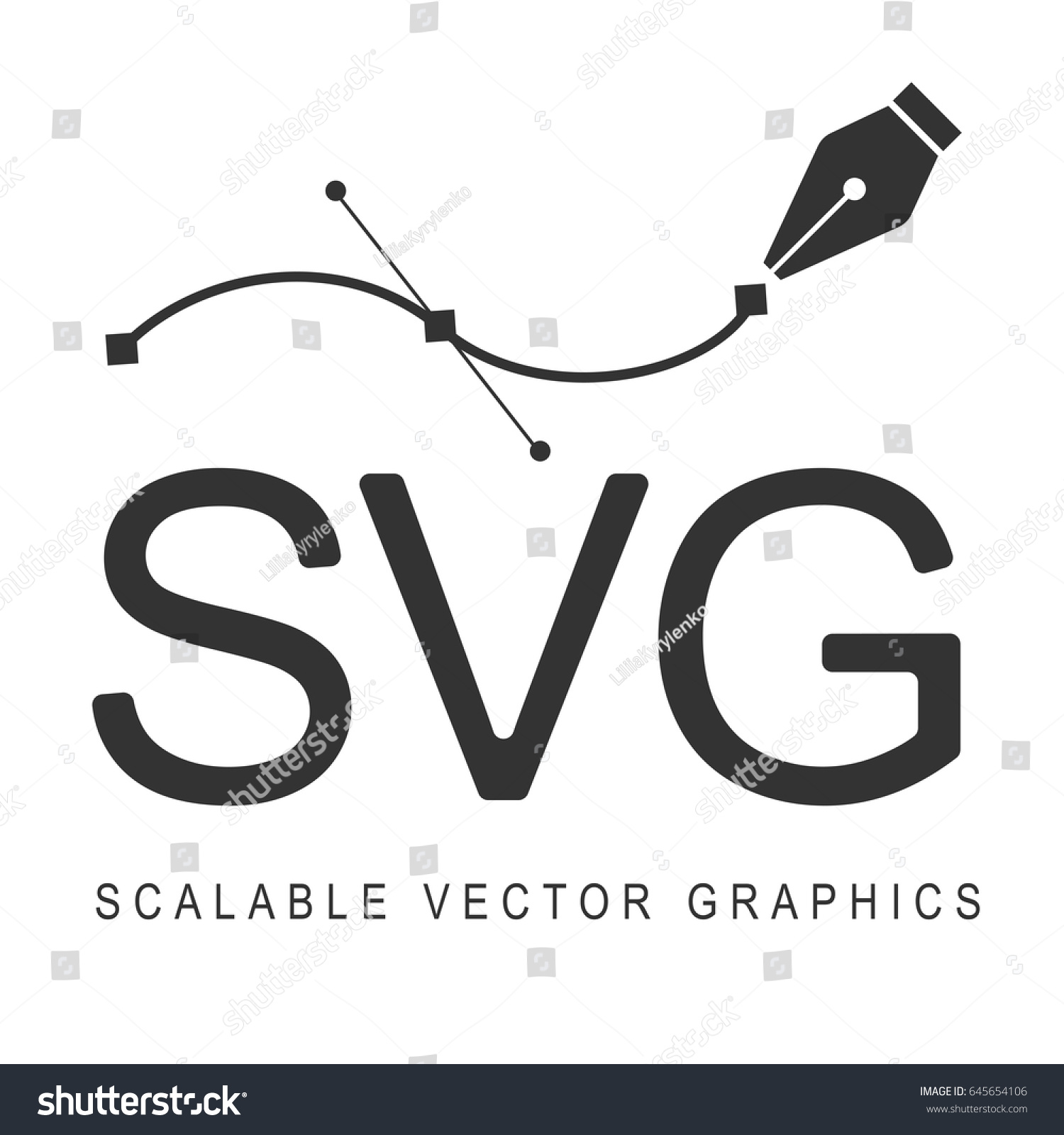 SVG of Scalable Vector Graphics, format svg. Responsive disign. svg