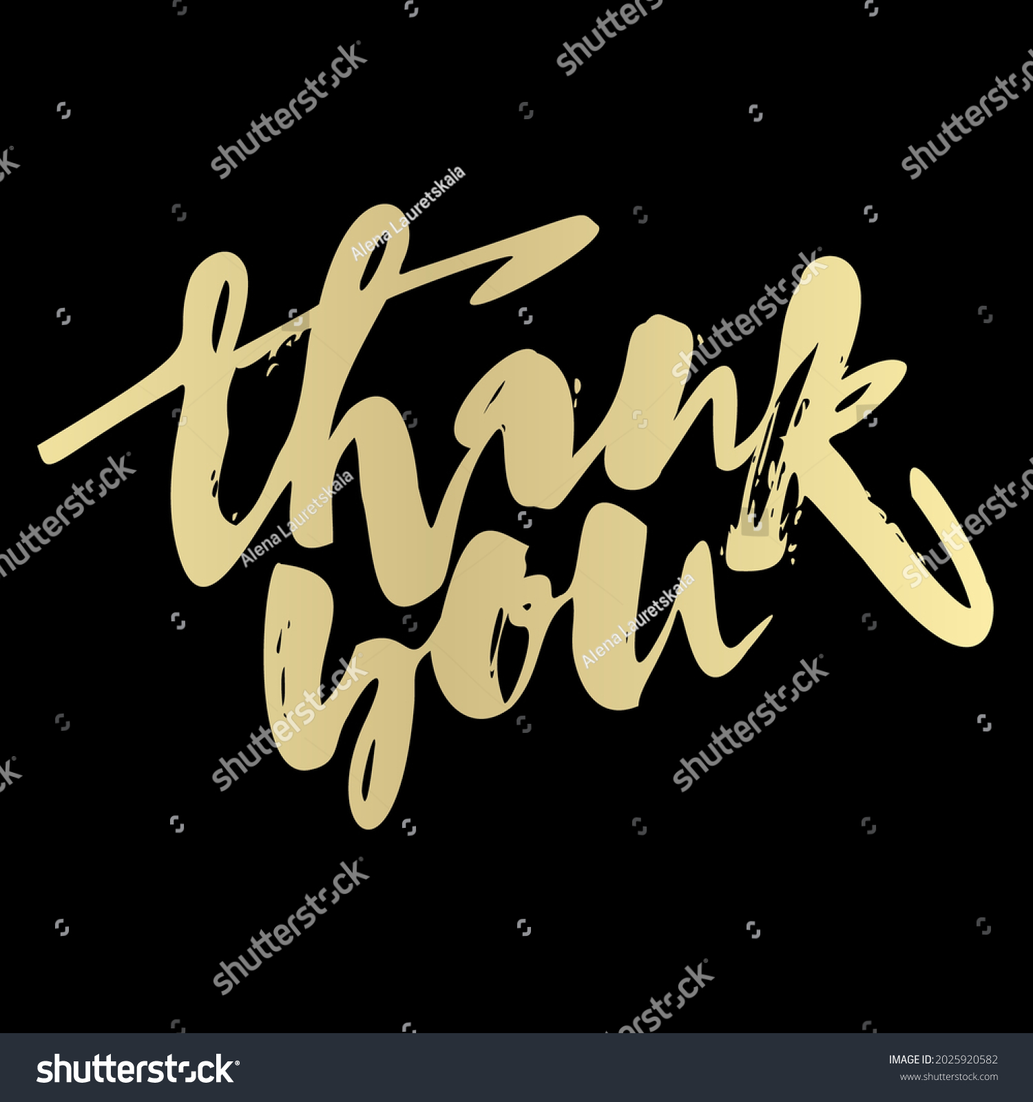 Scalable Vector Illustration Thank You Signature Stock Vector (Royalty ...