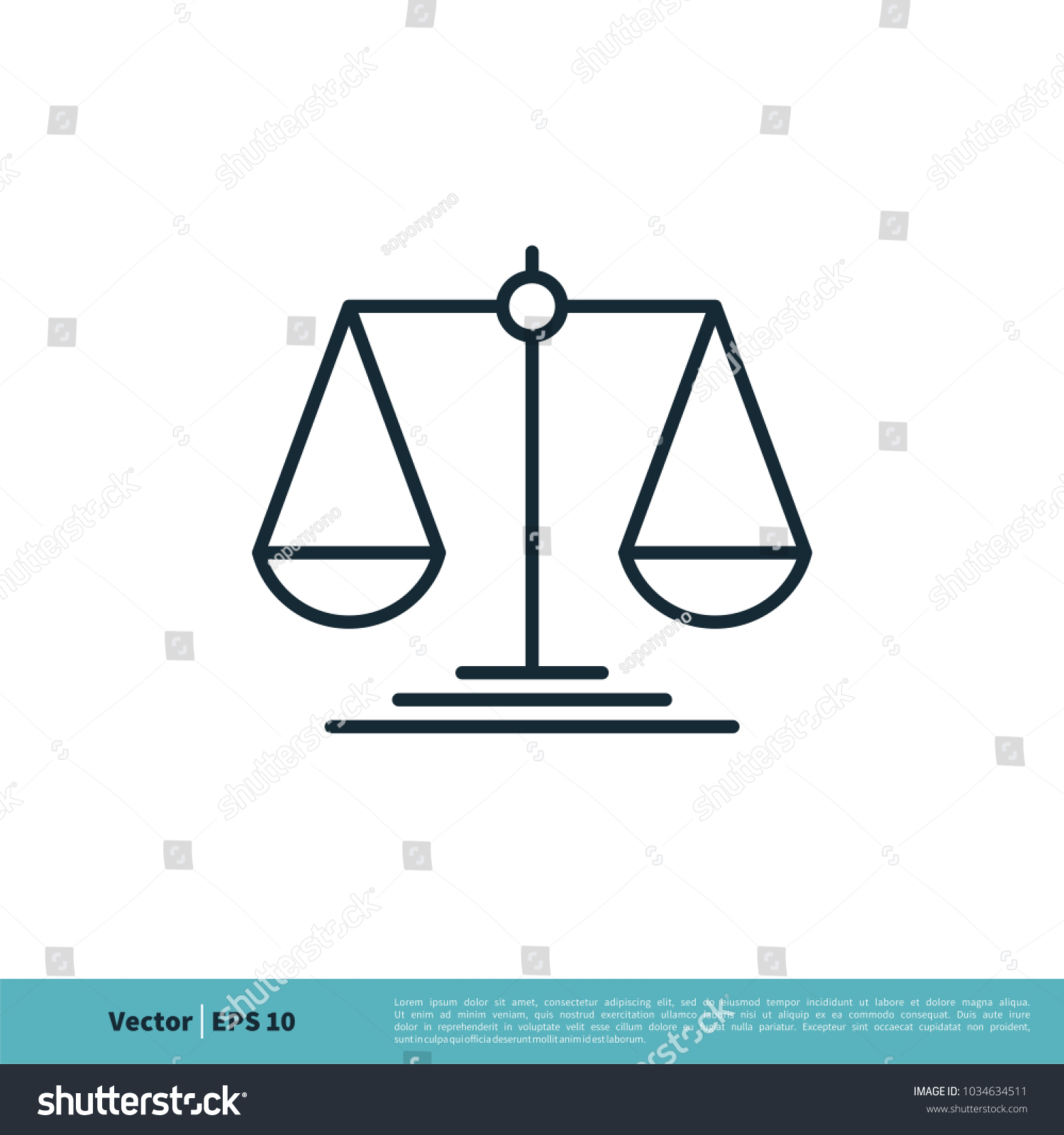 Scale Justice Law Attorneys Icon Vector Stock Vector (Royalty Free ...