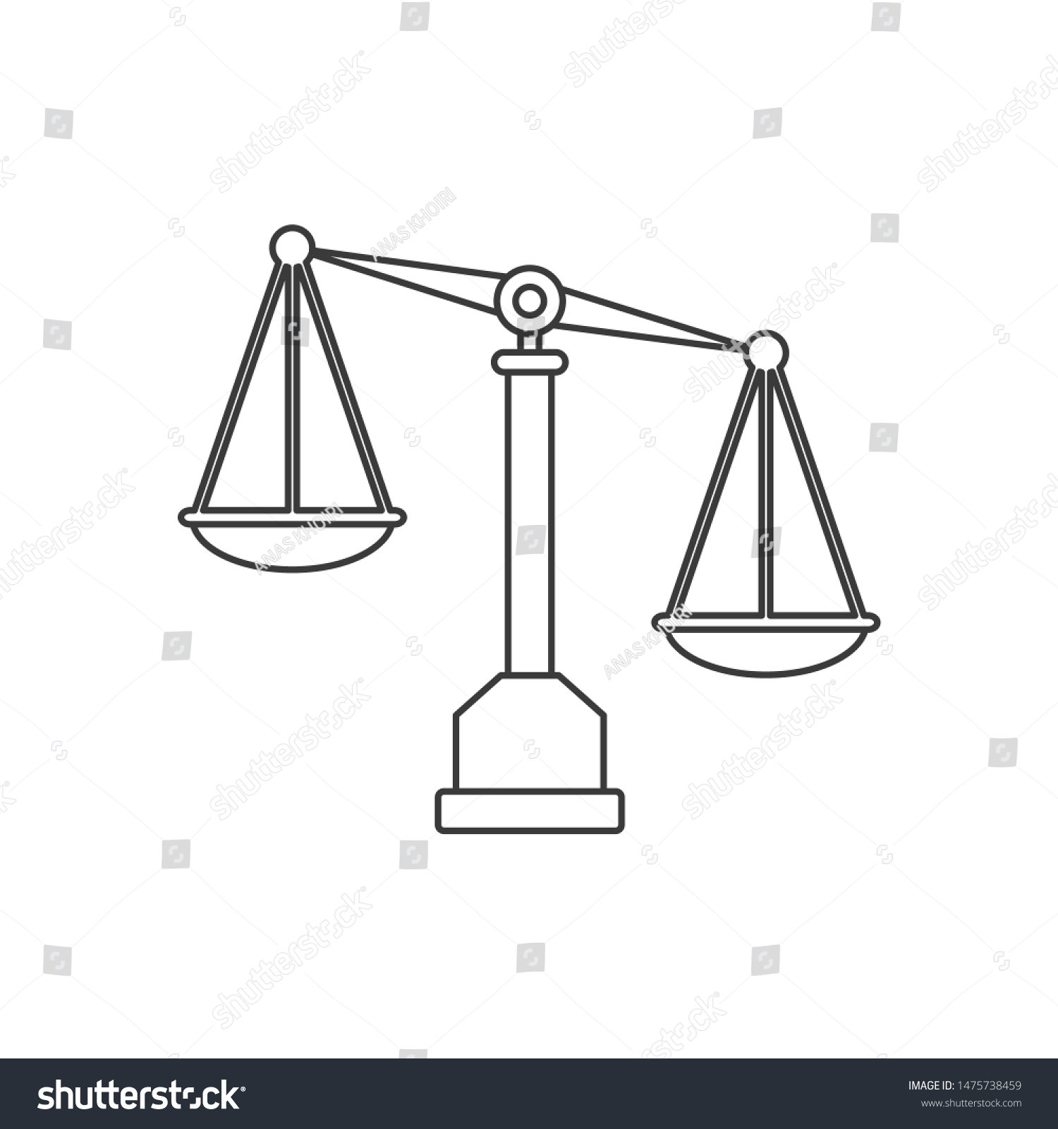 Scales Icon Template Color Editablescales Symbol 库存矢量图（免版税）1475738459 Shutterstock
