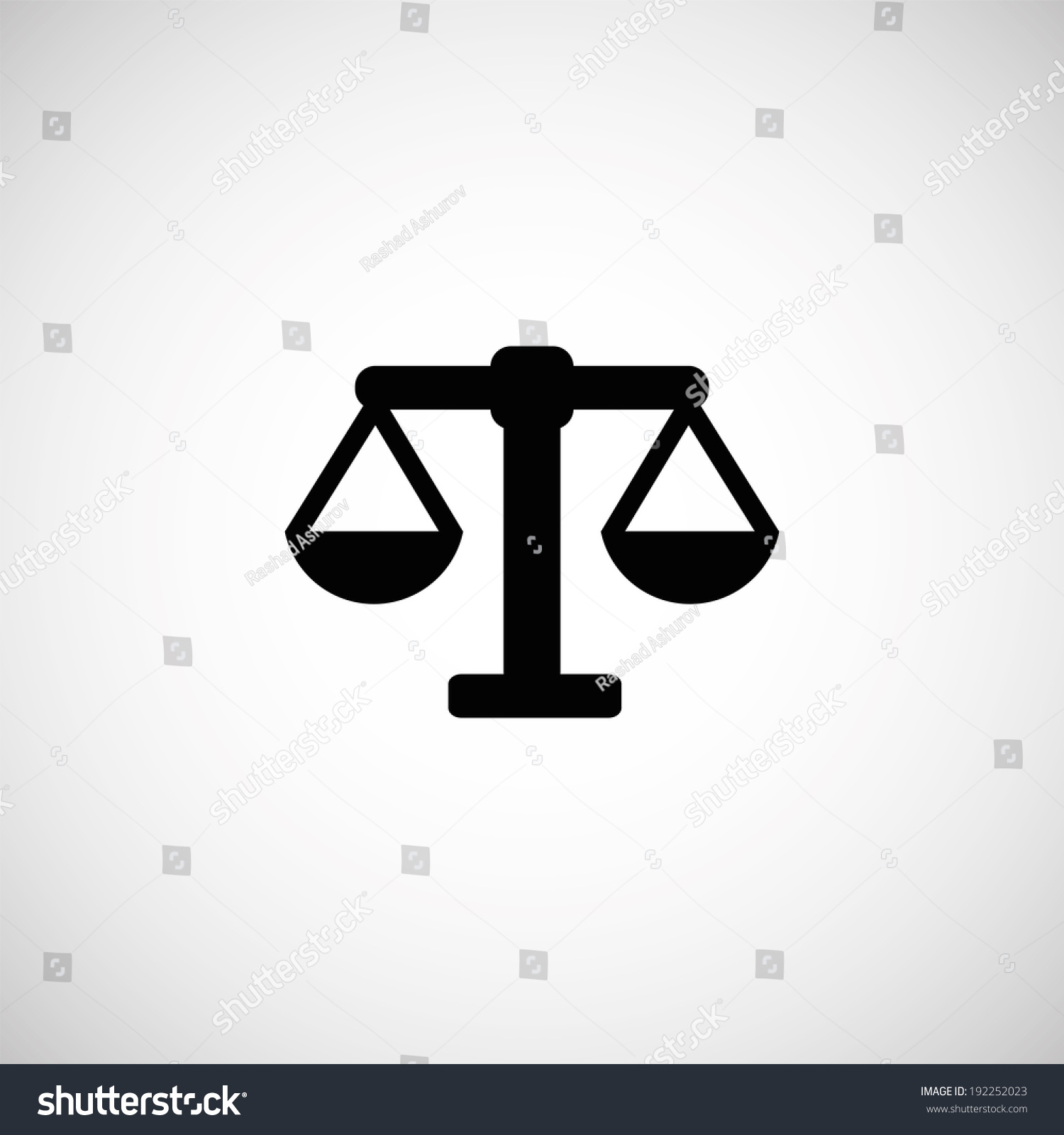 Scales Symbol Stock Vector (Royalty Free) 192252023 | Shutterstock