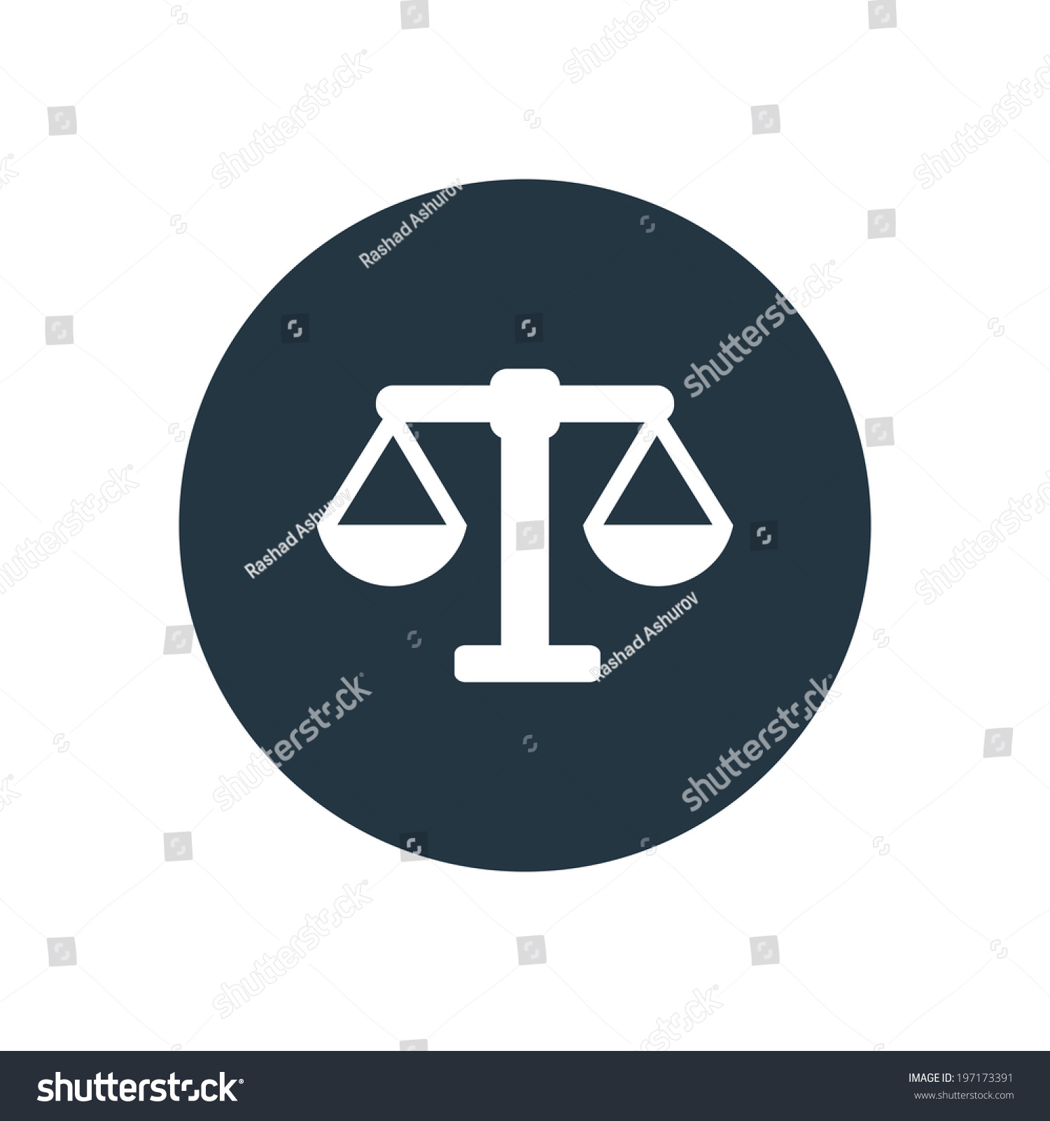 Scales Symbol Stock Vector 197173391 - Shutterstock