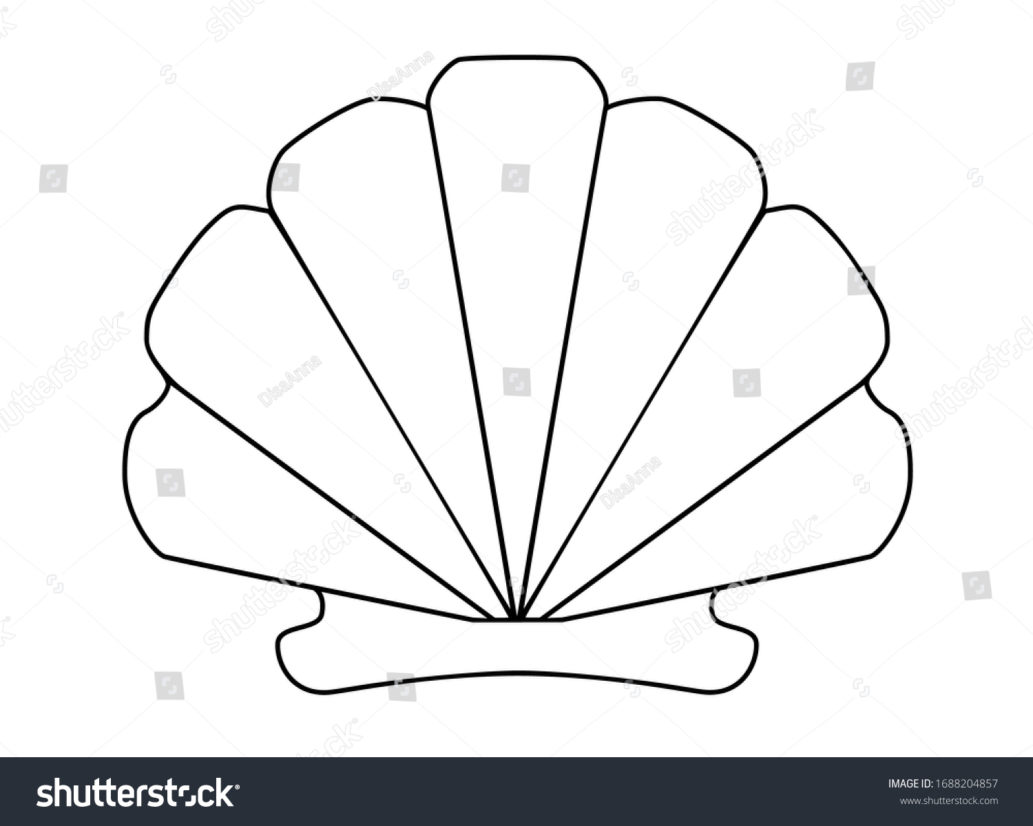 4,057 Clam outline Images, Stock Photos & Vectors | Shutterstock