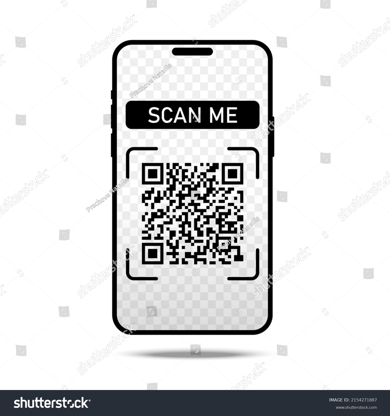 Scan Me Icon Frame Qr Code Stock Vector (Royalty Free) 2154271887 Scan Me Icon Frame Qr Code Stock Vector (Royalty Free) 2154271887