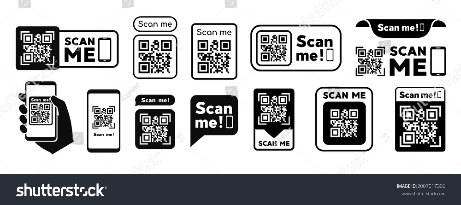 Scan Qr Code Flat Icon Phone Stock Vector (Royalty Free) 2007017306 ...