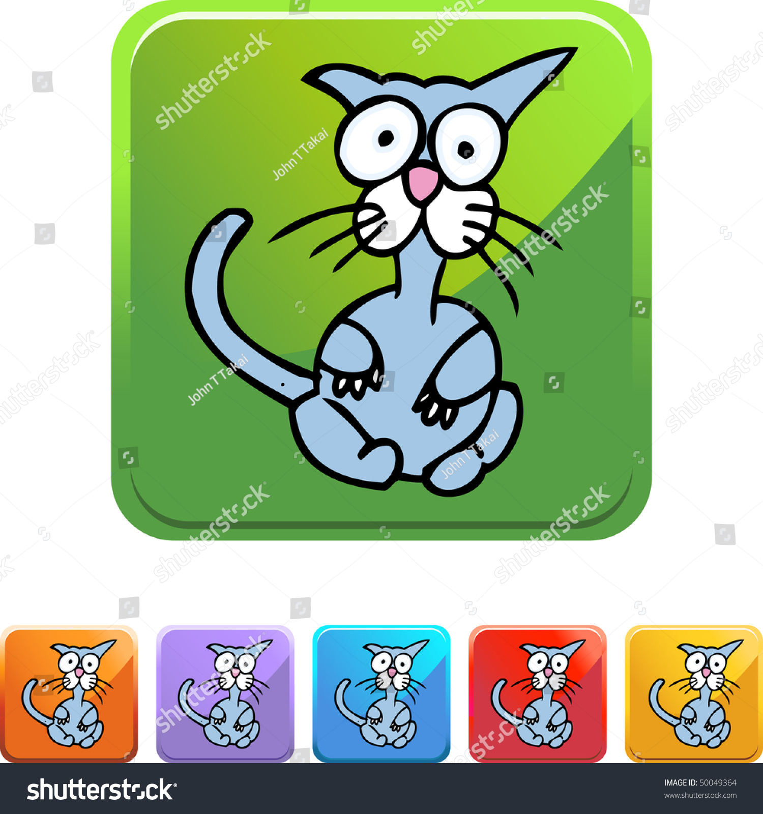 Scared Cat Stock Vector Royalty Free 50049364 Shutterstock