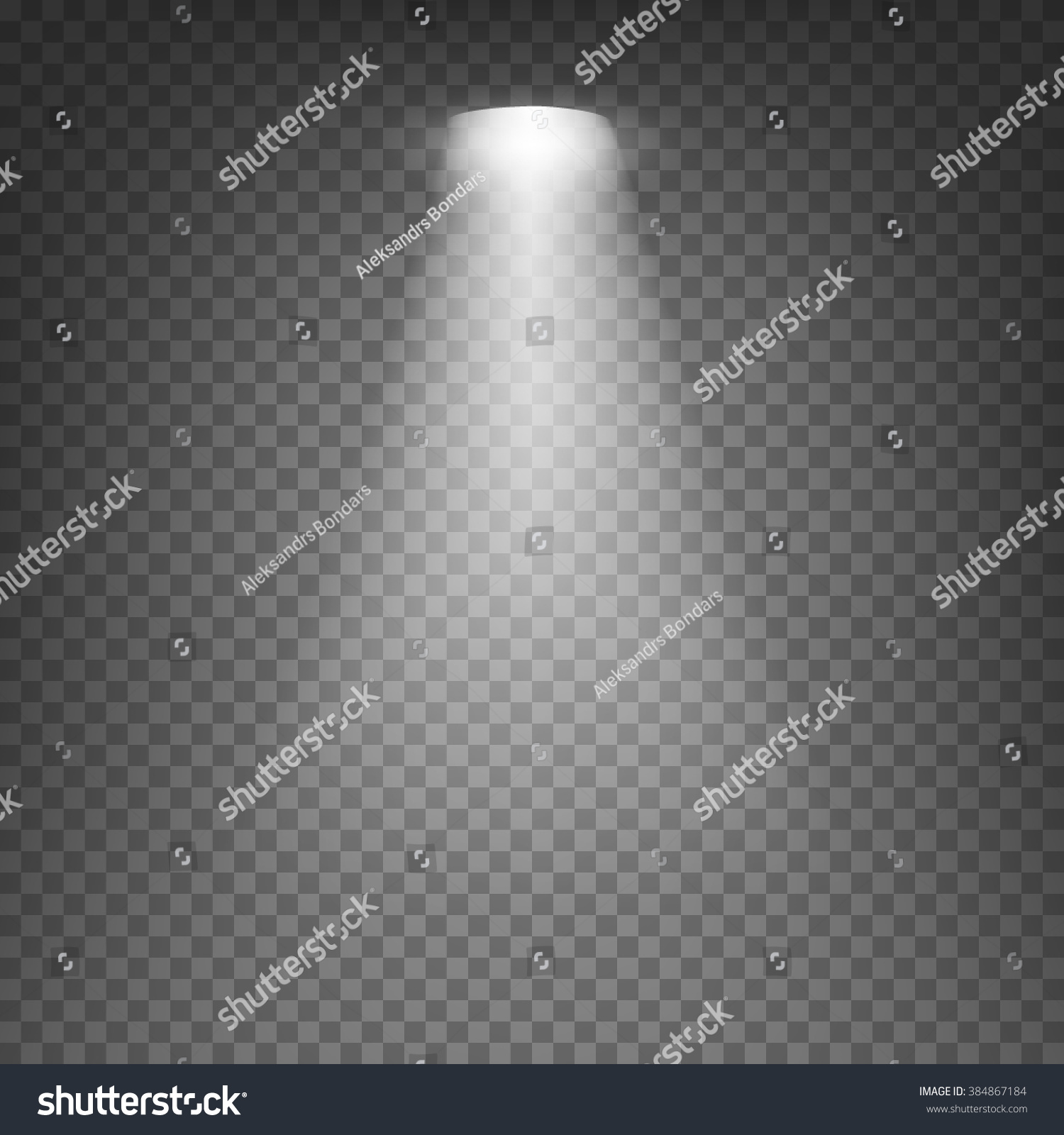 Scene Illumination Cold White Light Effect Stock Vector 384867184 ...