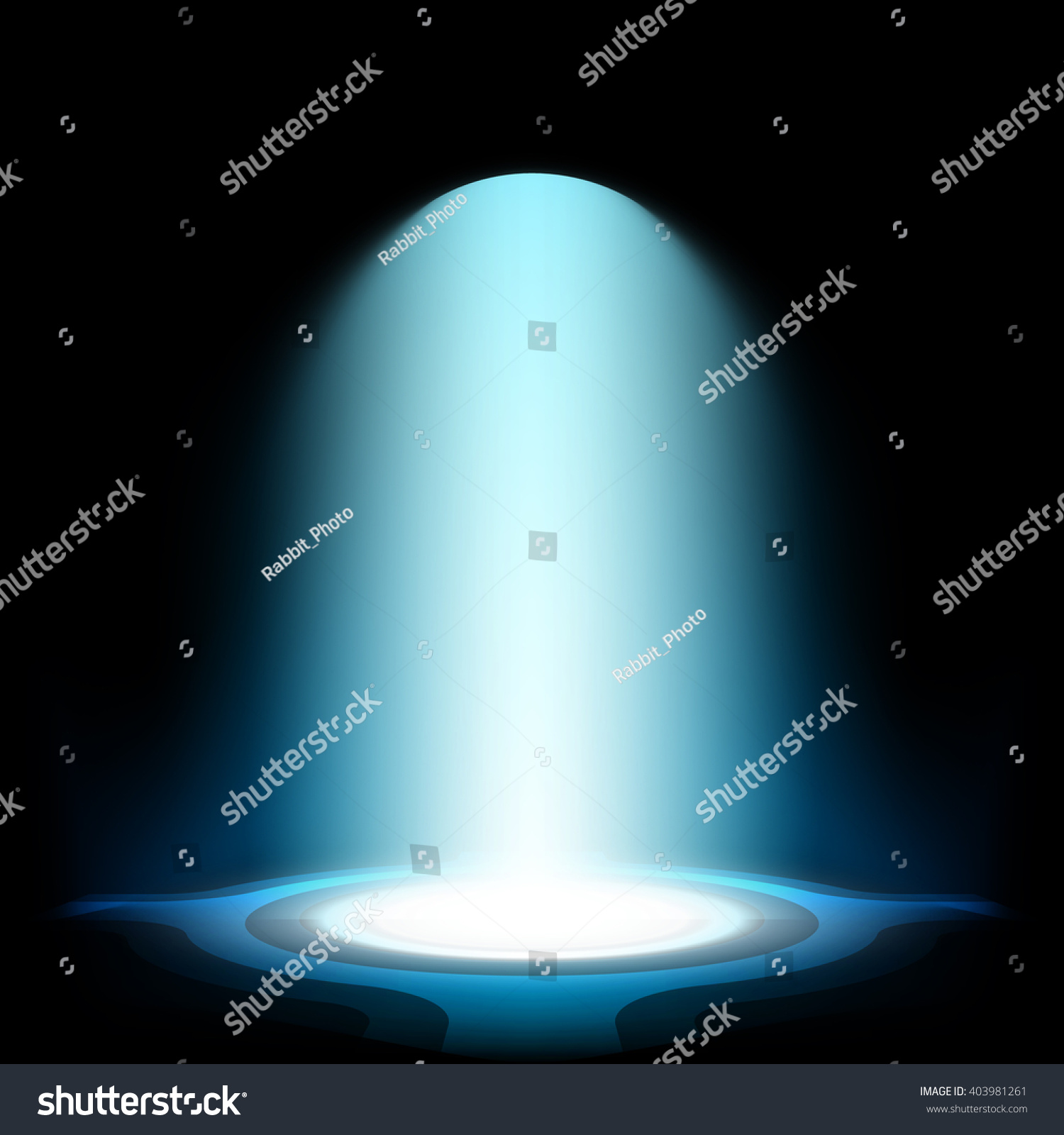 Scene Illuminationlight Shining Down On Stage Stock Vector 403981261 ...