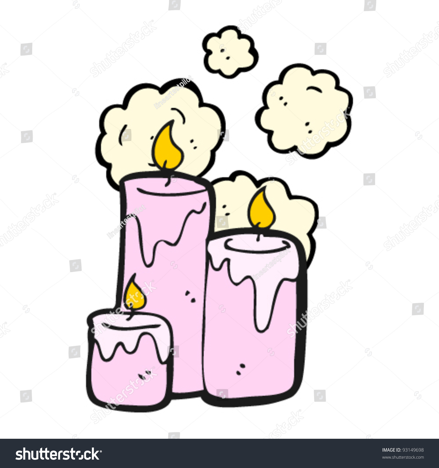 scented candles cartoon stock vector royalty free 93149698 shutterstock