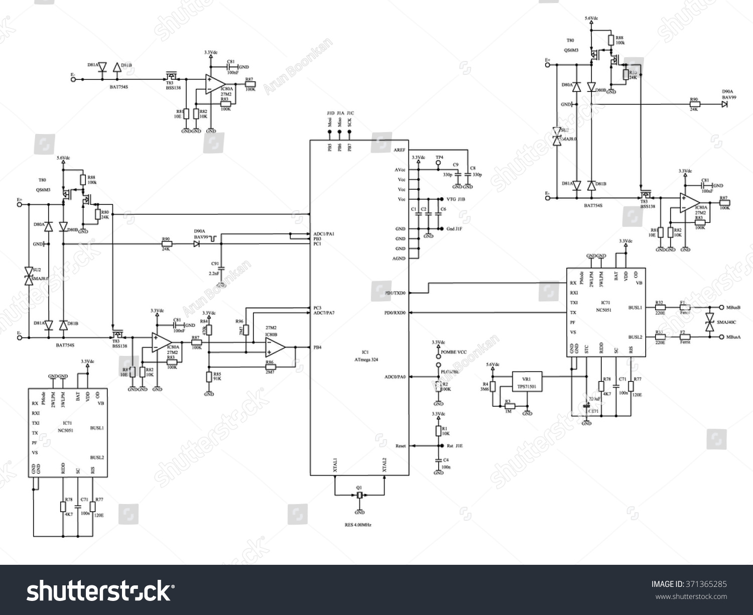 Schematic Diagram Stock Vector (Royalty Free) 371365285