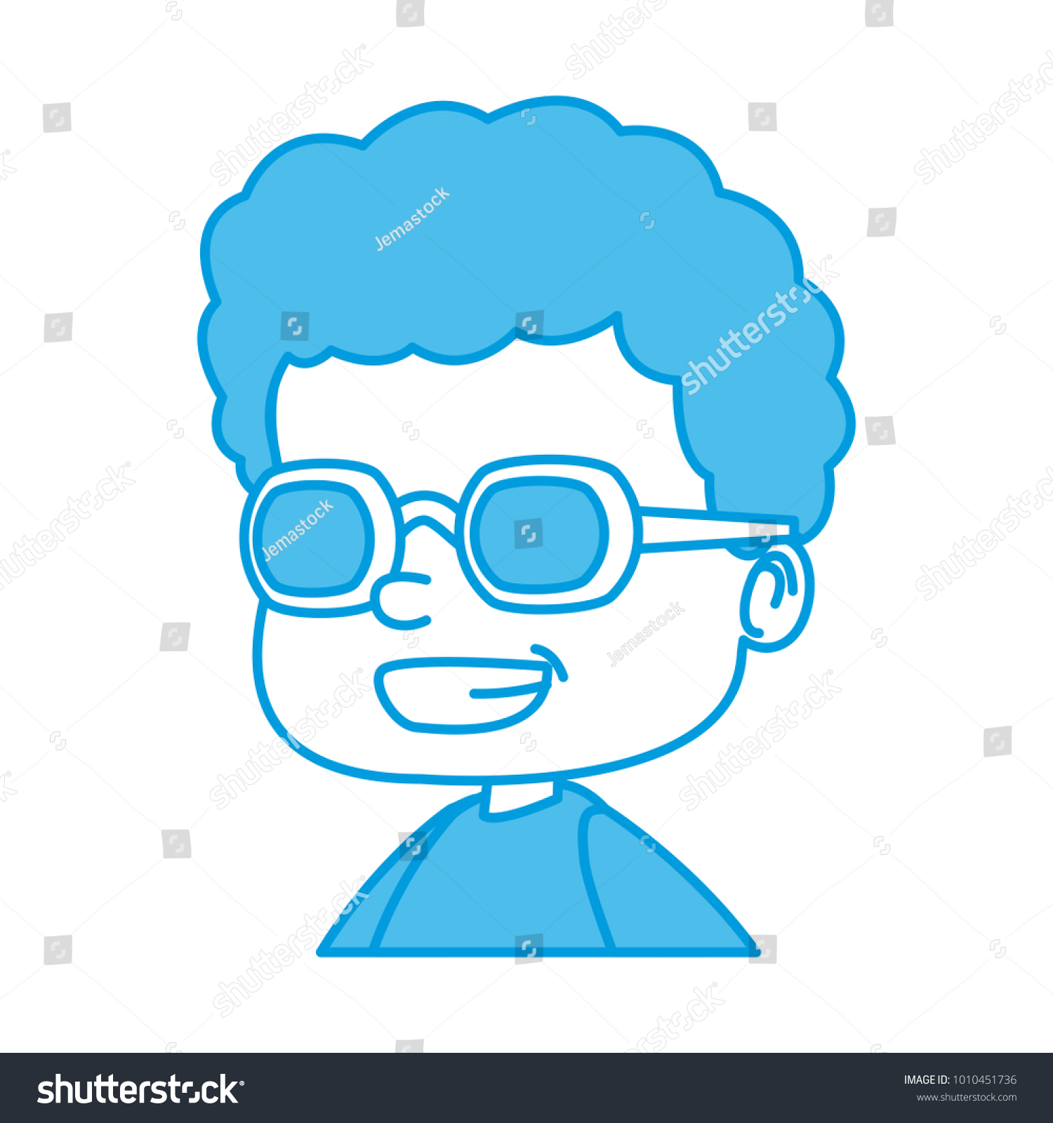 School Boy Glasses Cartoon Stock Vector Royalty Free 1010451736 Shutterstock 8035