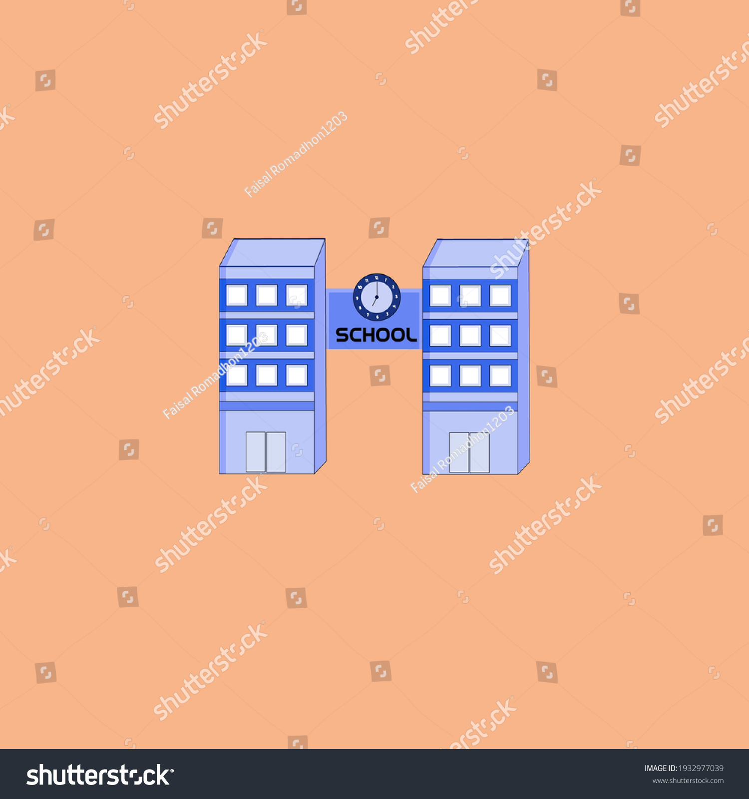 School Building Good School Buildings Used Stock Vector (Royalty Free ...