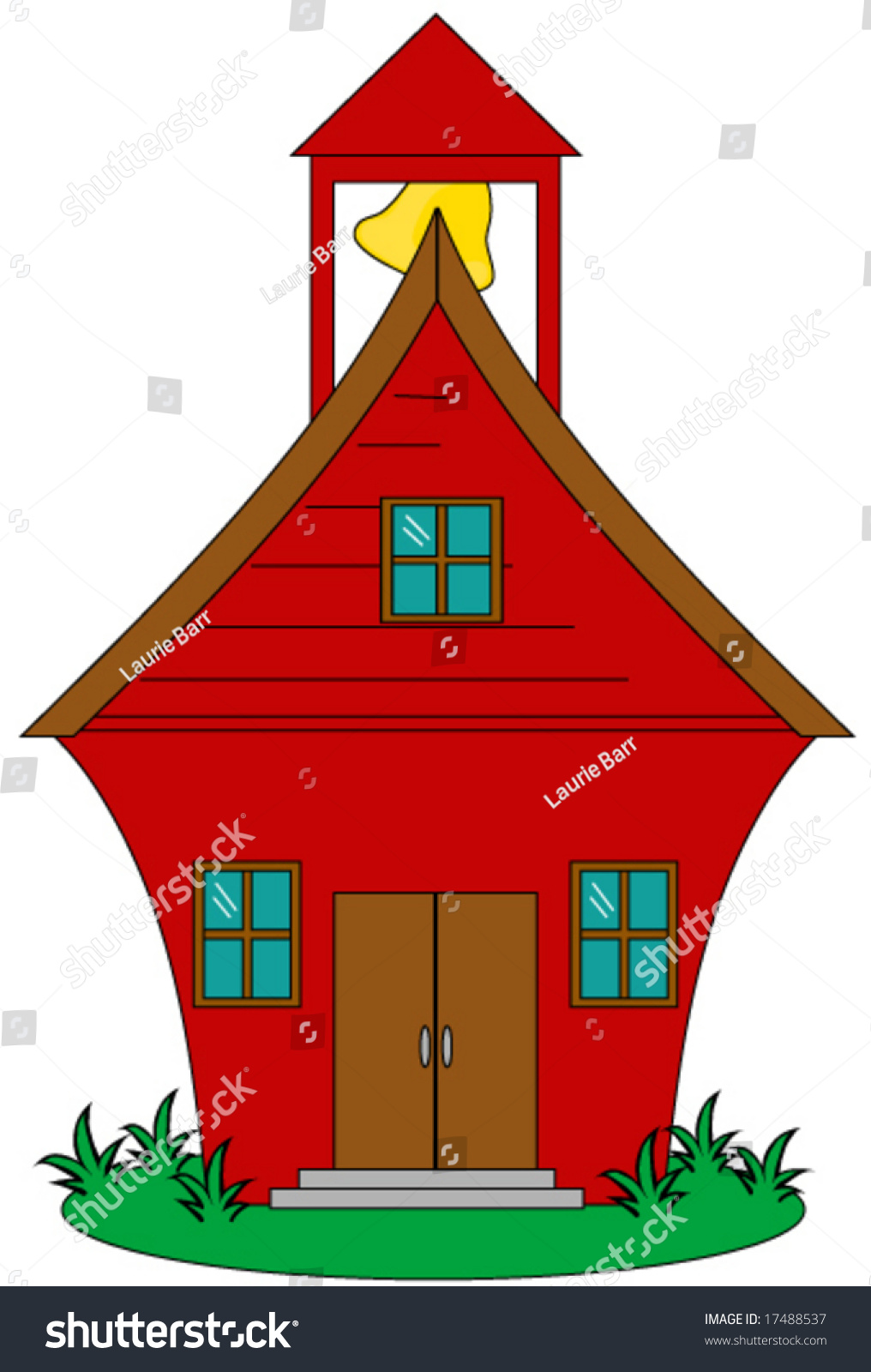 School House Vector. - 17488537 : Shutterstock