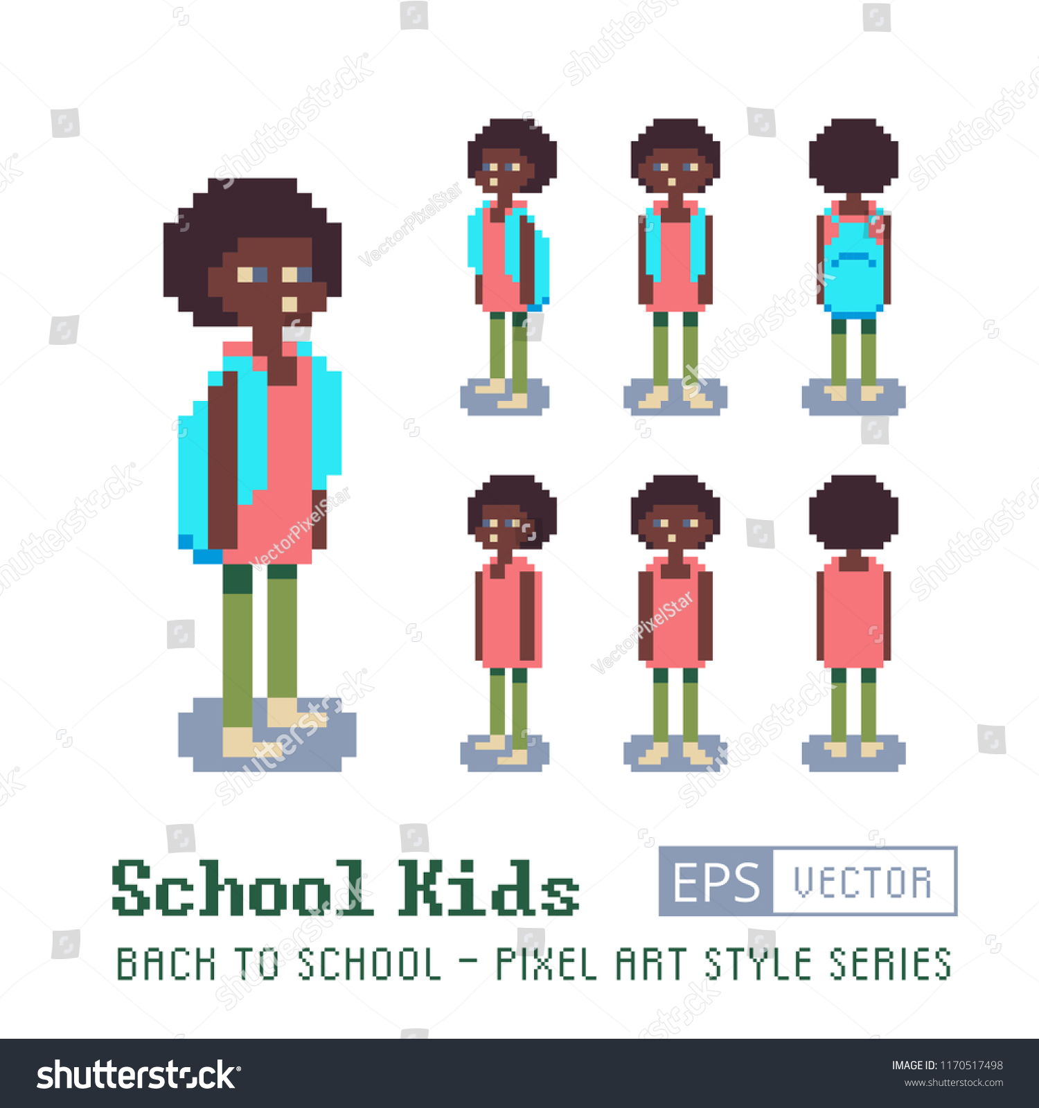 african american character backpacks