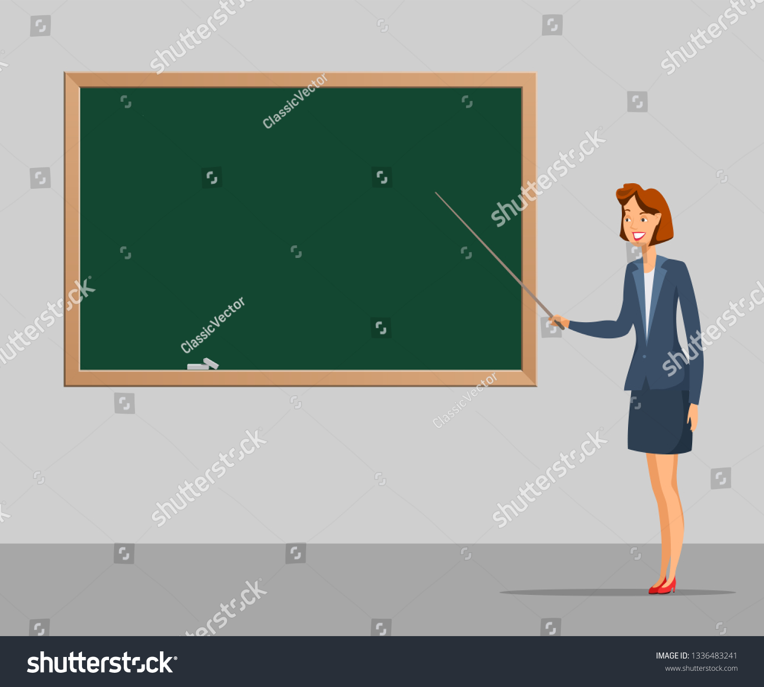 School Lesson Cartoon Vector Color Illustration Stock Vector (Royalty ...