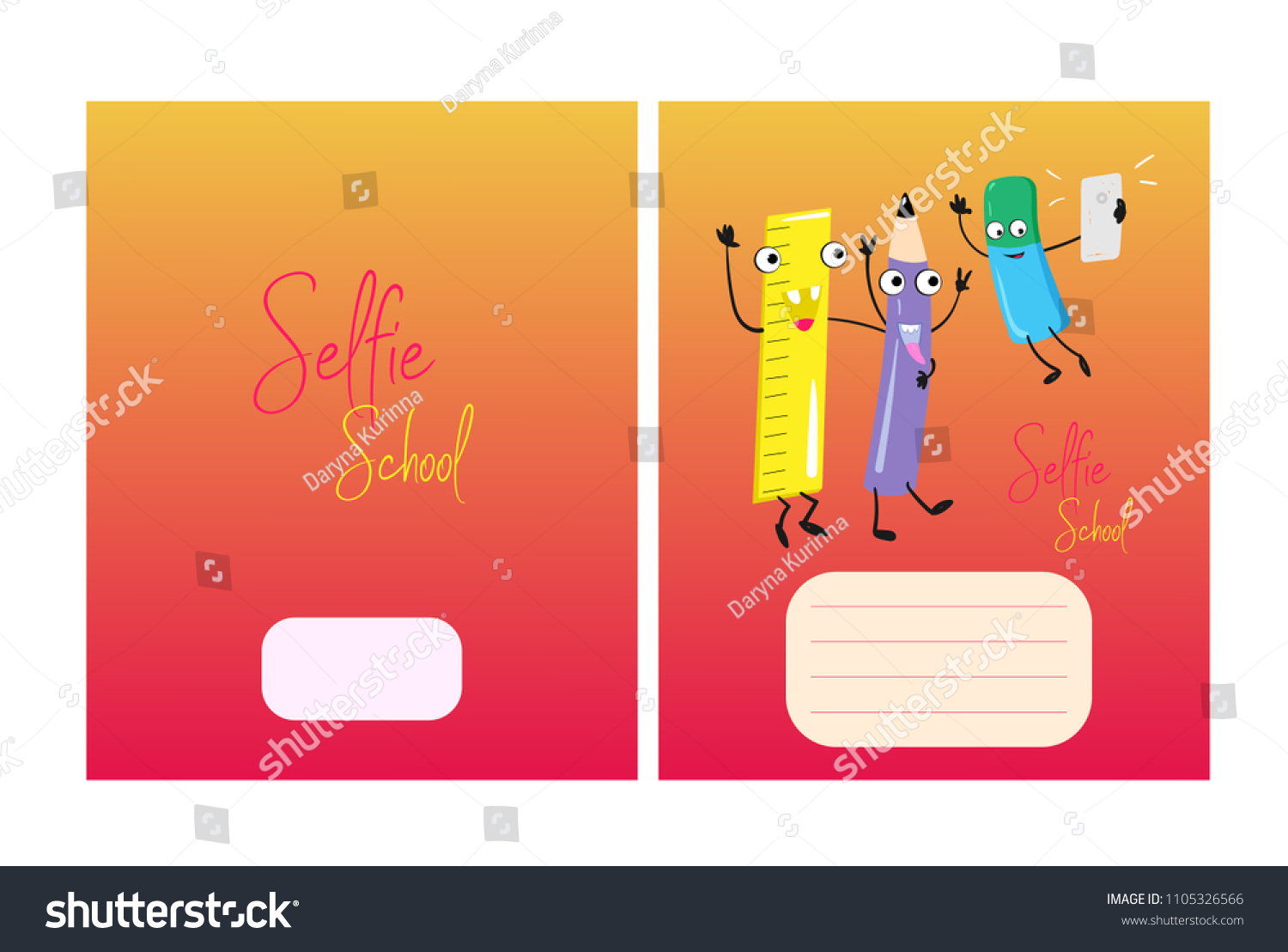 Notebook Cover Design Template from image.shutterstock.com