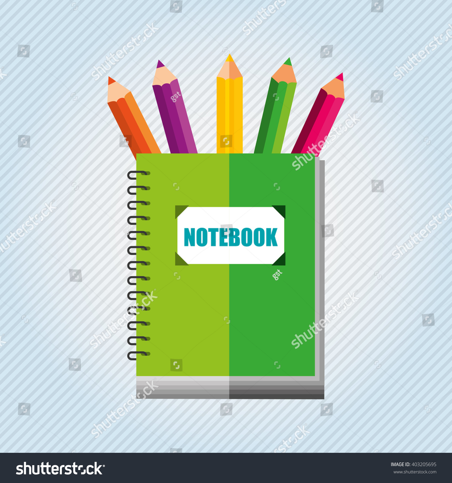 School Supplies Design Stock Vector Royalty Free 403205695 Shutterstock   Stock Vector School Supplies Design 403205695 