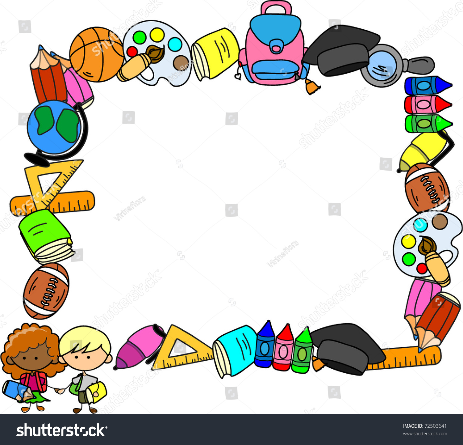 School Kids Frame Stock Vector - Image: 57511937 7F7