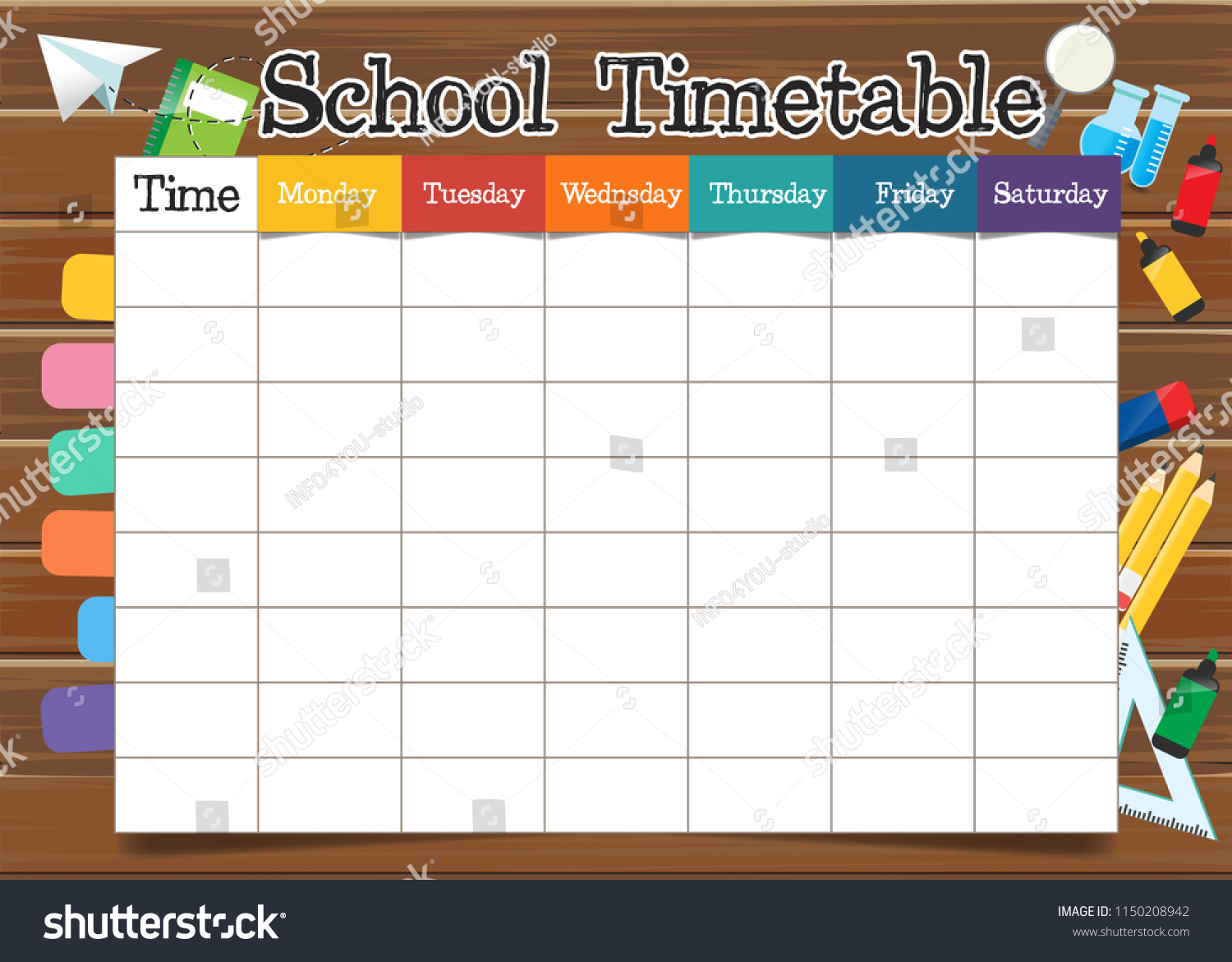 svg-of-school-timetable-template