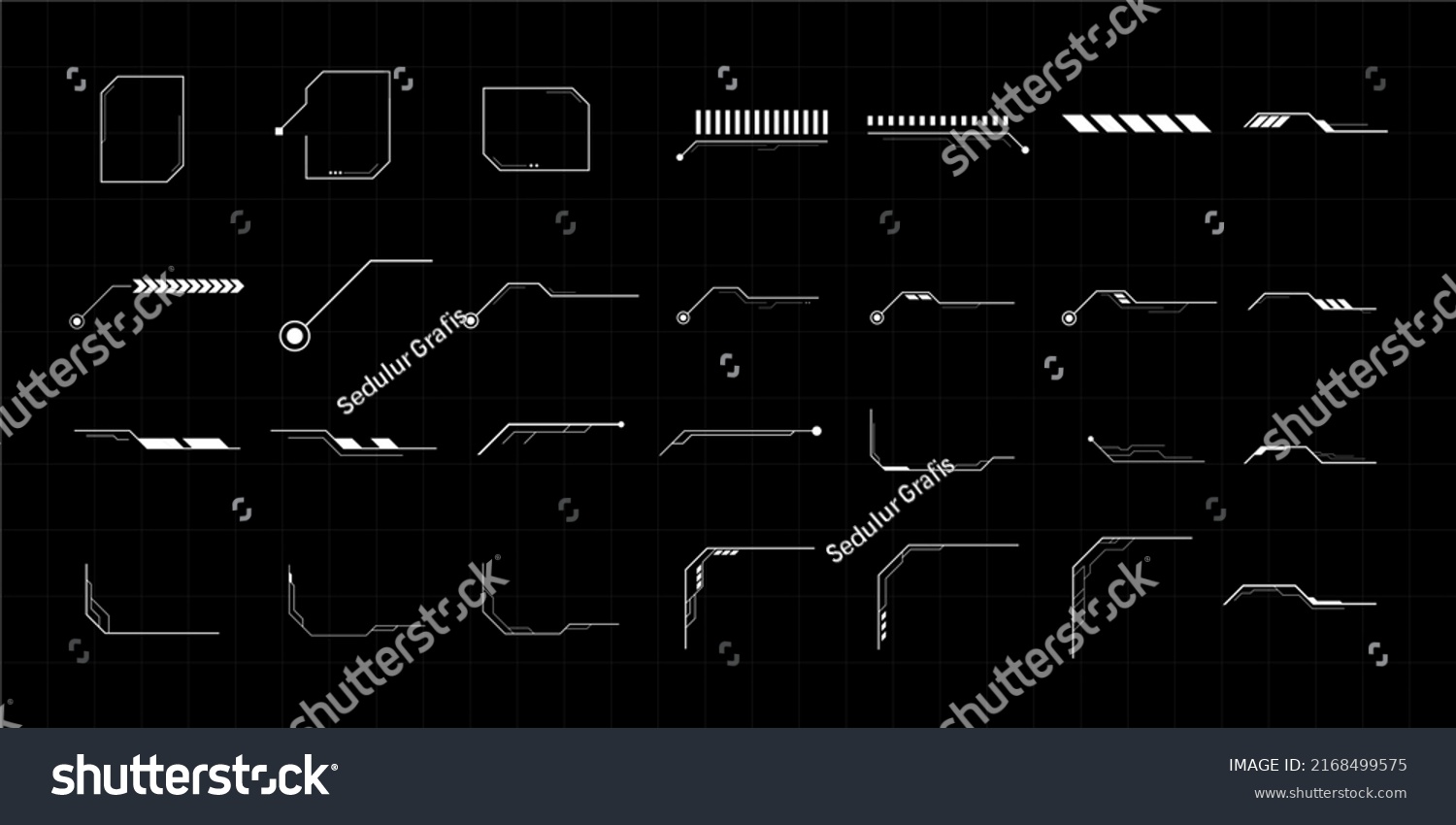 Scifi Futuristic Hud Dashboard Display Virtual Stock Vector (Royalty ...