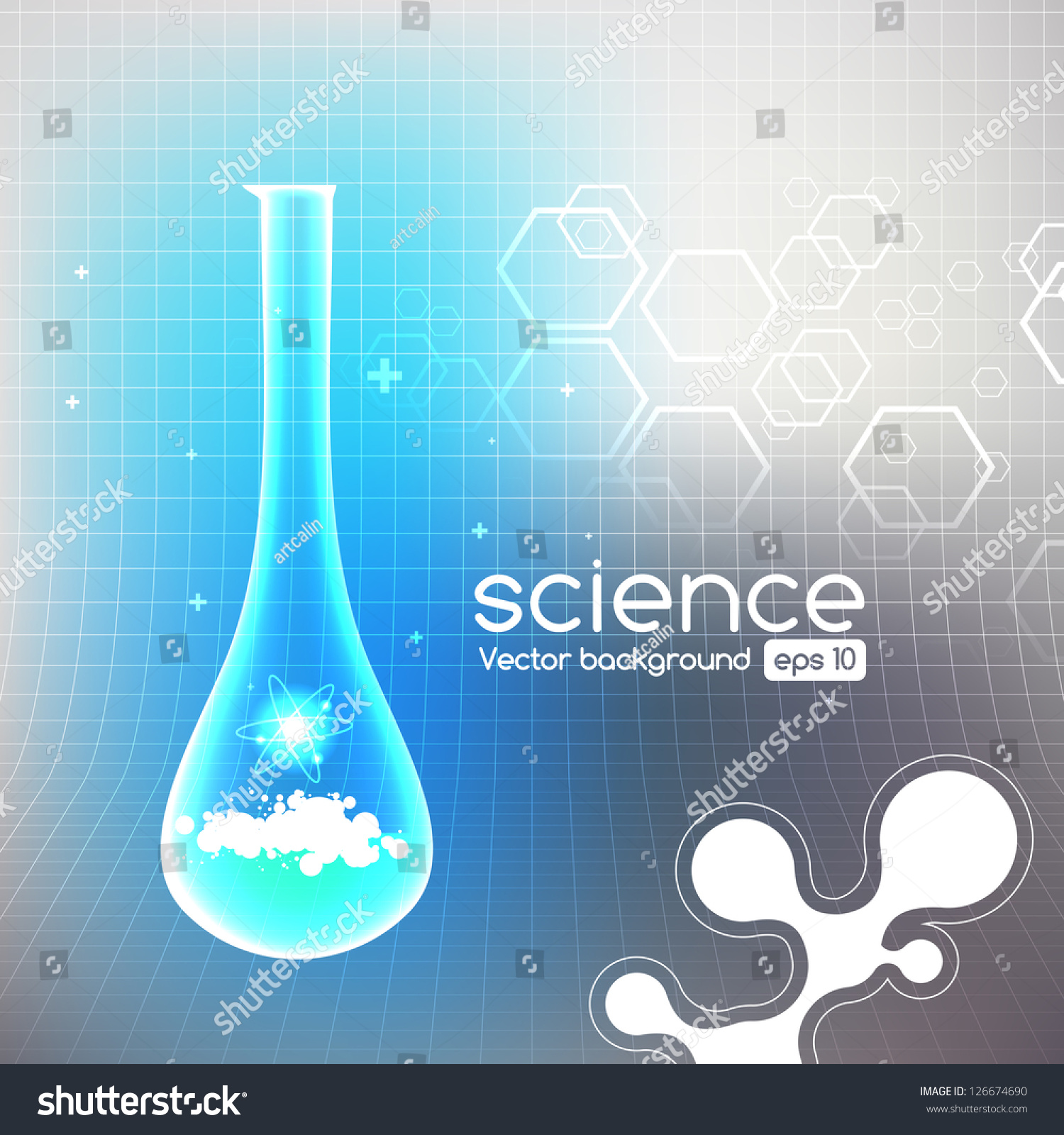 Science Background Medical Health Care Illustration Stock Vector