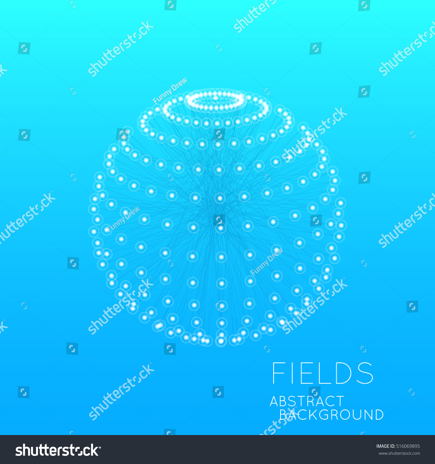 Vektor Stok Science Concept Design Physical Forces Fields (Tanpa