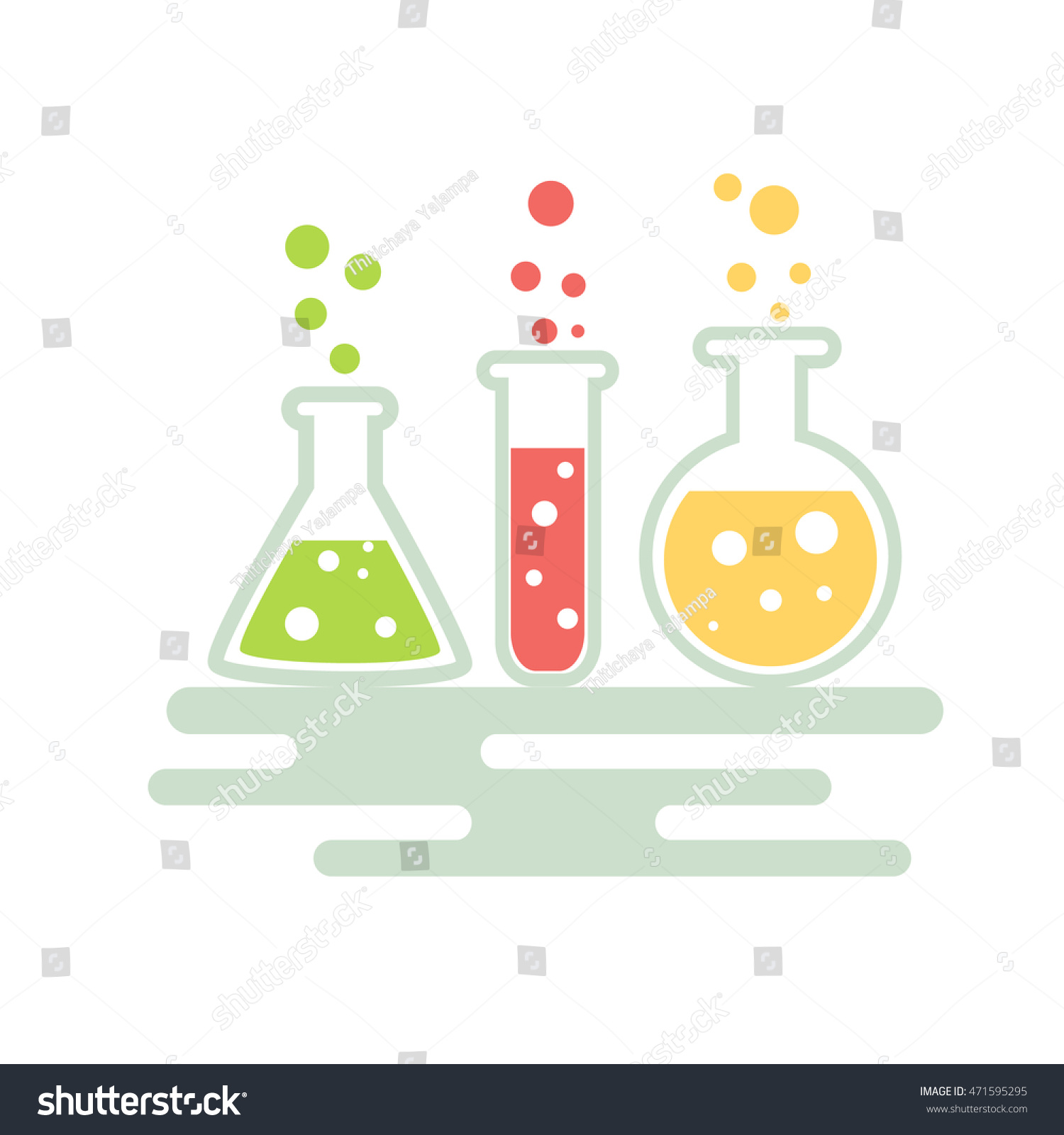 Science Lab Vector Icon Set Stock Vector 471595295 - Shutterstock