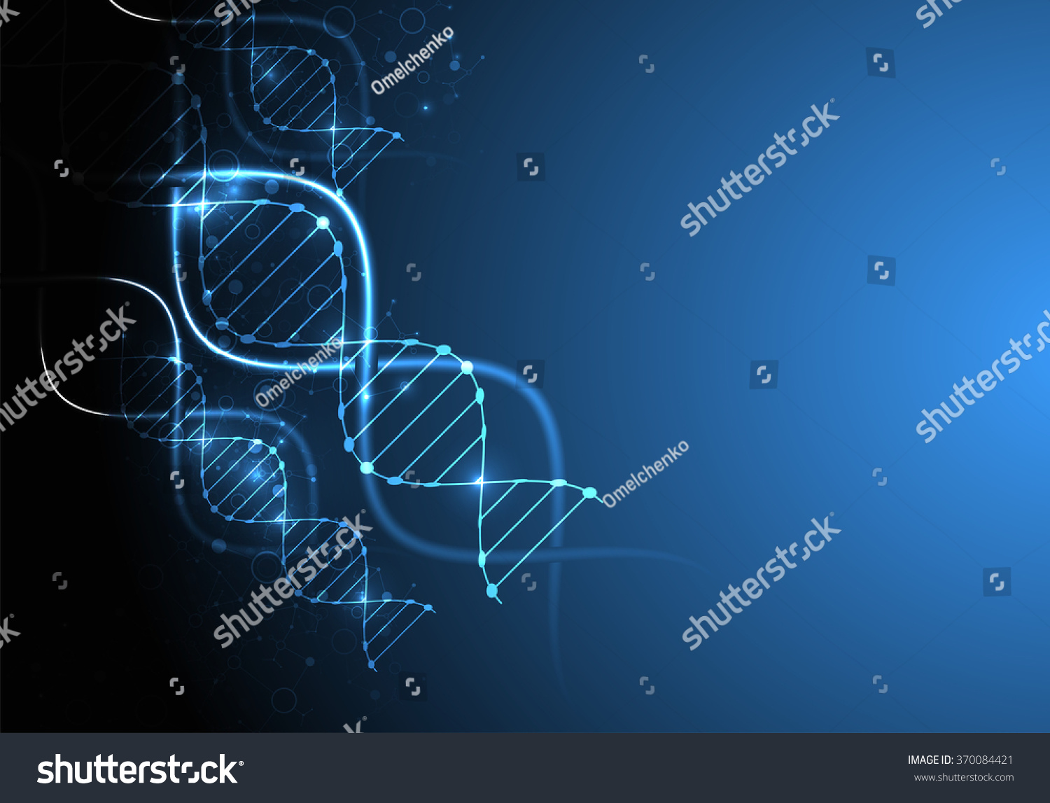 Science Template Wallpaper Banner Dna Molecules Stock Vector (Royalty ...