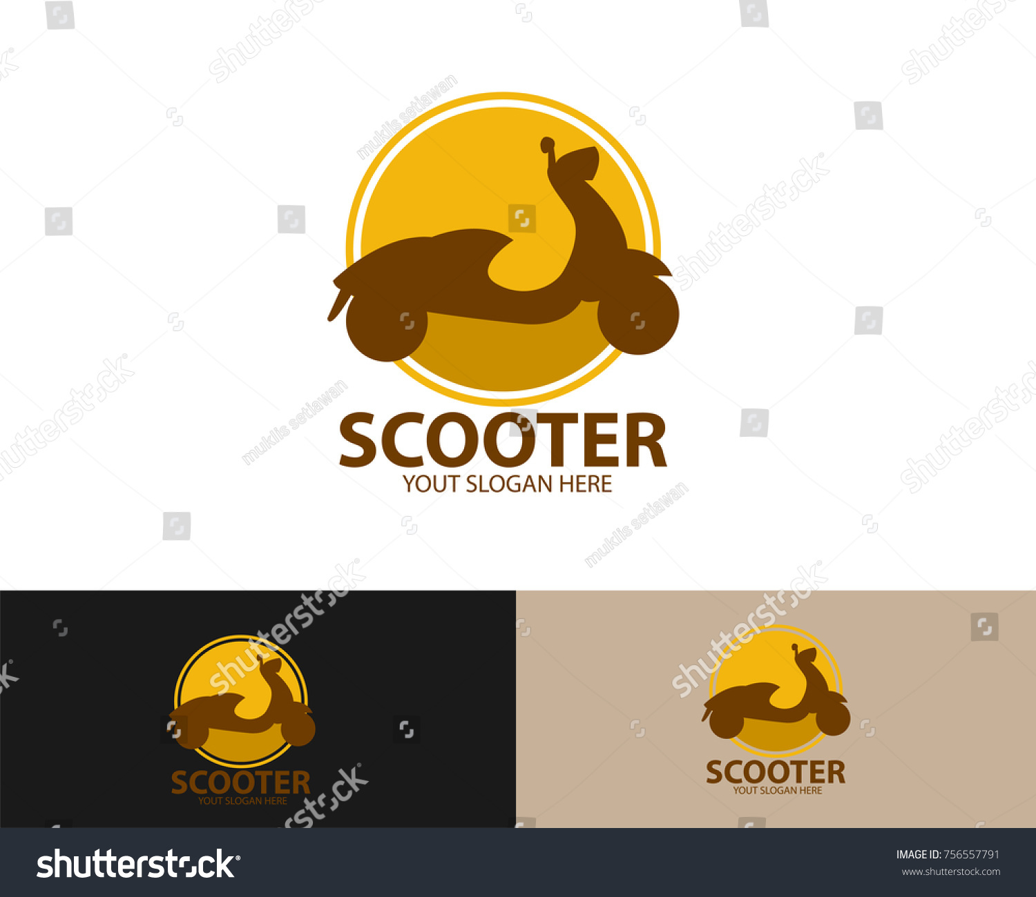 Scooter Logo Design Stock Vector (Royalty Free) 756557791 | Shutterstock
