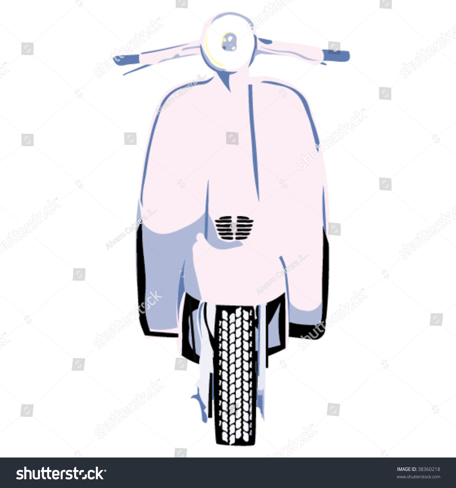 Scooter Vector Illustration Stock Vector (Royalty Free) 38360218