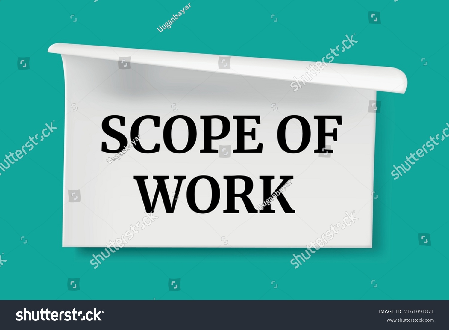 Scope Work Write On Sticky Notes Stock Vector (Royalty Free) 2161091871 ...