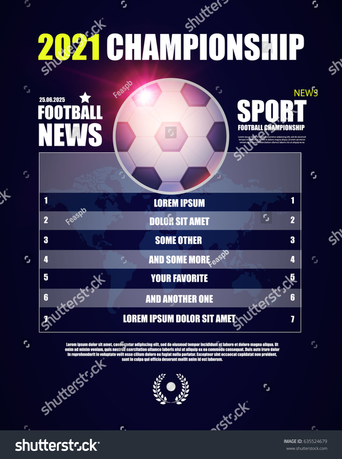 Scoreboard Team Info Manager Sport News Stock Vector Royalty Free 635524679