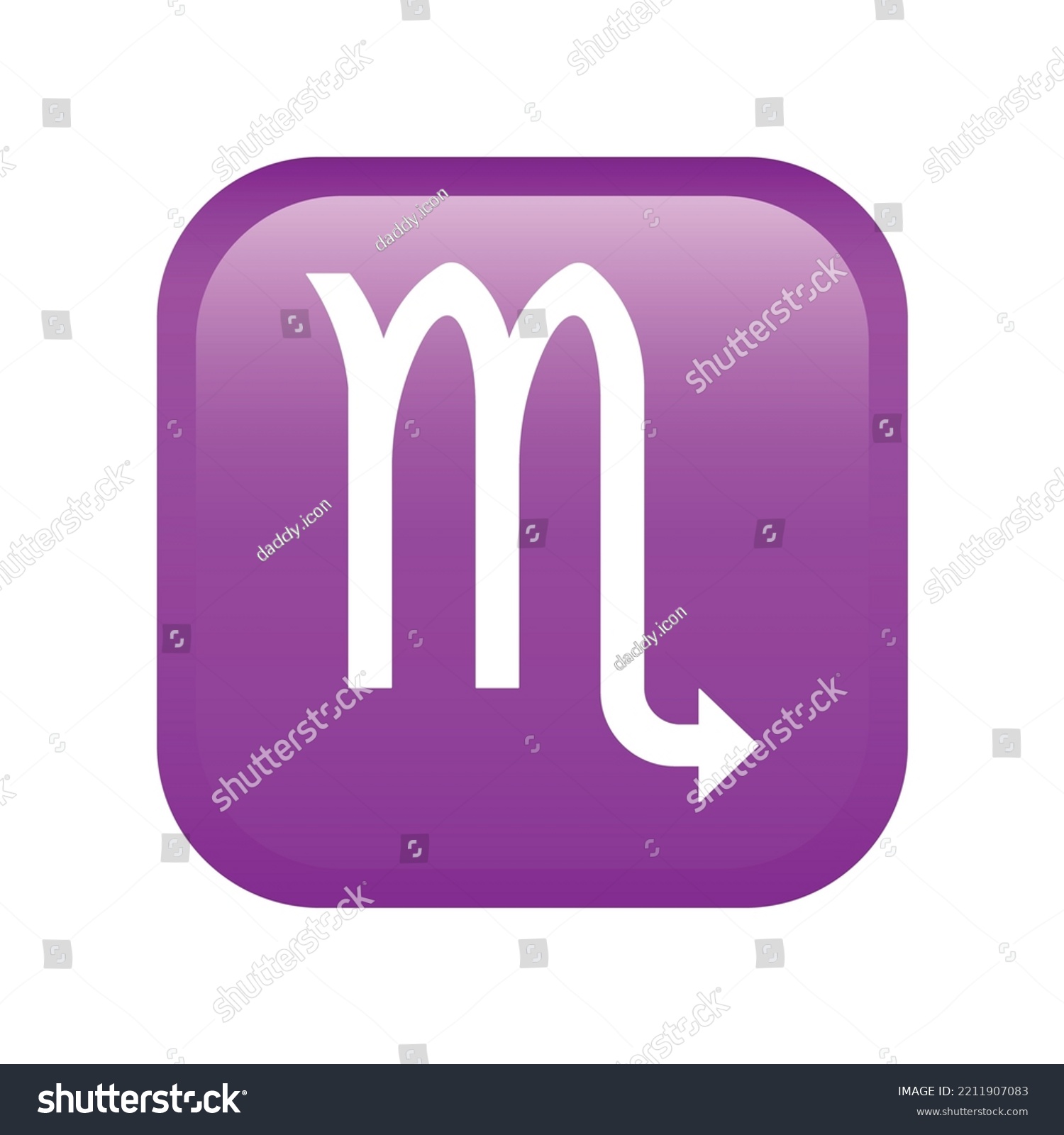 SVG of Scorpio emoji icon isolated on white background. Astrological emoticon symbol modern, simple, vector, icon for website design, mobile app, ui. Vector Illustration svg