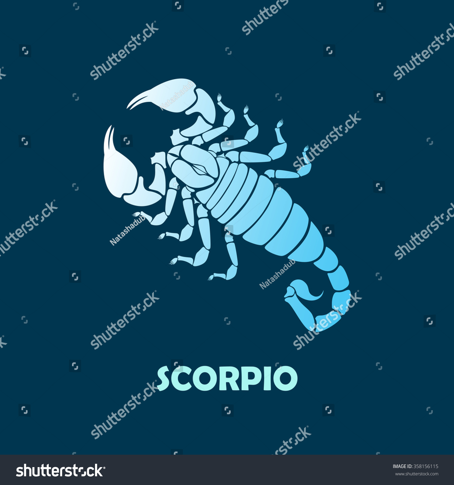 Scorpio Zodiac Sign Stock Vector (Royalty Free) 358156115 | Shutterstock