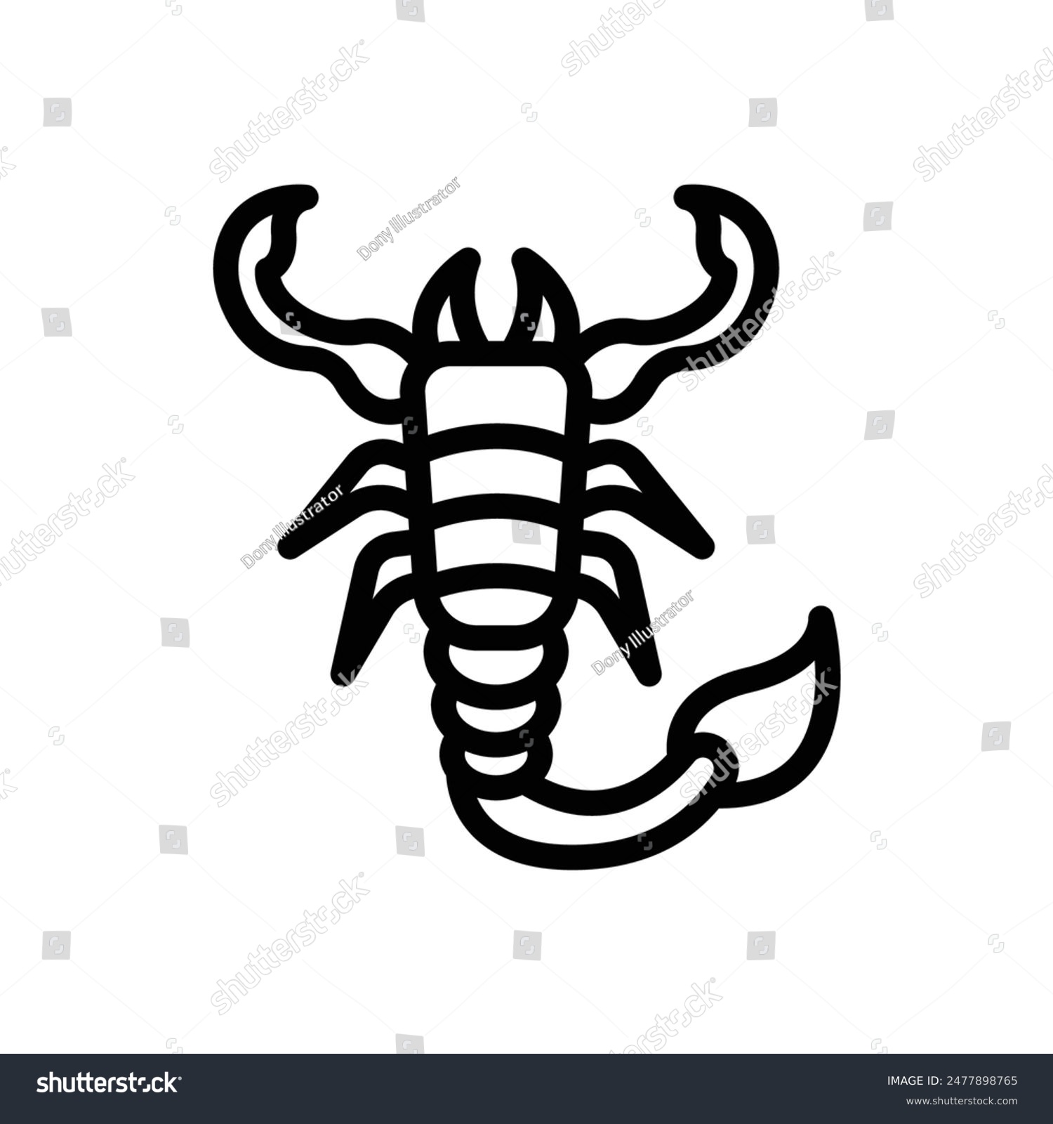 recommend clip art: scorpion icon or logo design isolated sign symbol vector illustration. A collection of high quality black line style vector icons suitable for designers, web developers, displays and websites