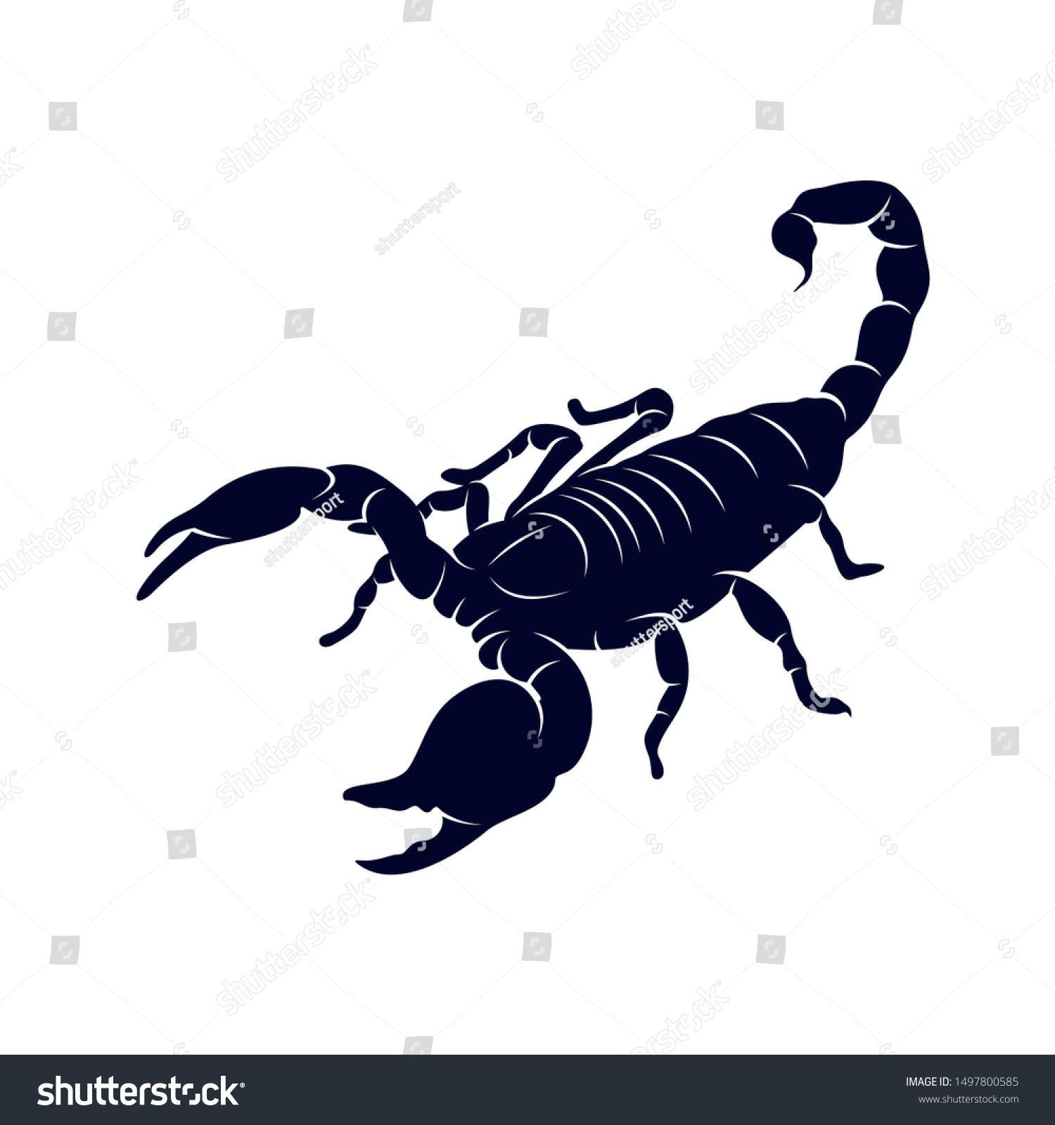 Scorpion Logo Vector Vector Image Tattoo Stock Vector (Royalty Free ...