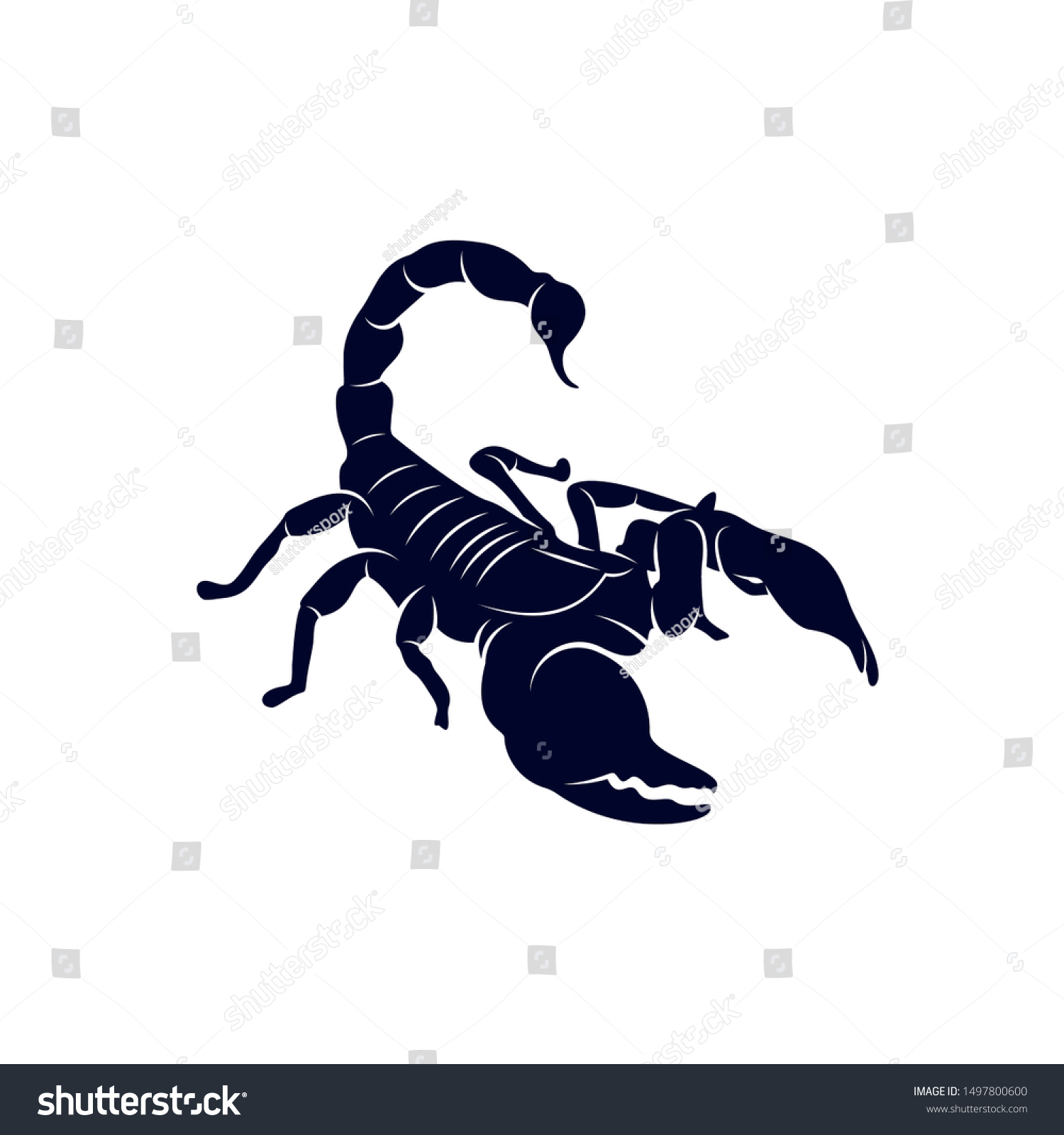 Scorpion Logo Vector Vector Image Tattoo Stock Vector (Royalty Free ...