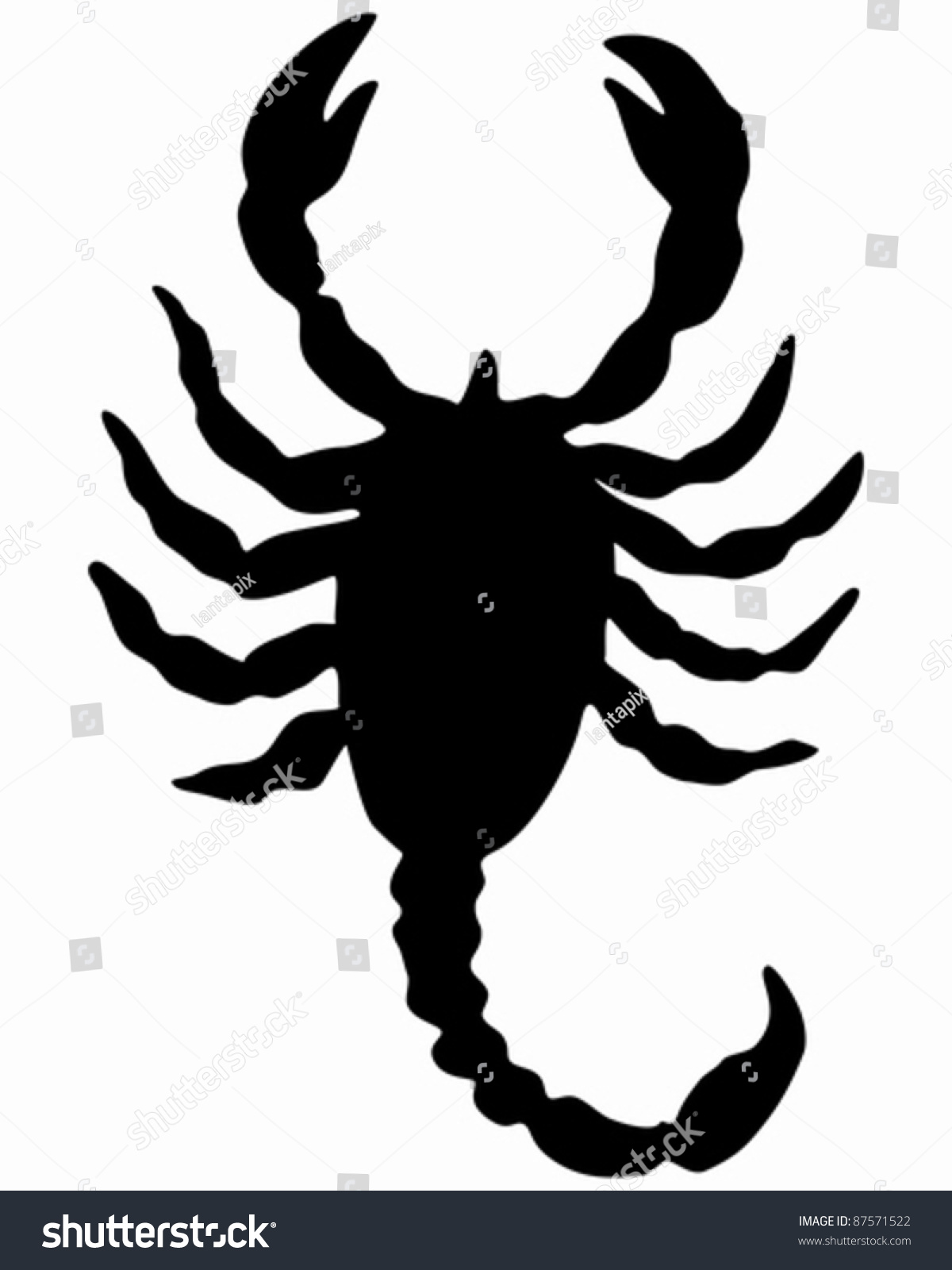 Scorpion Silhouette Printable