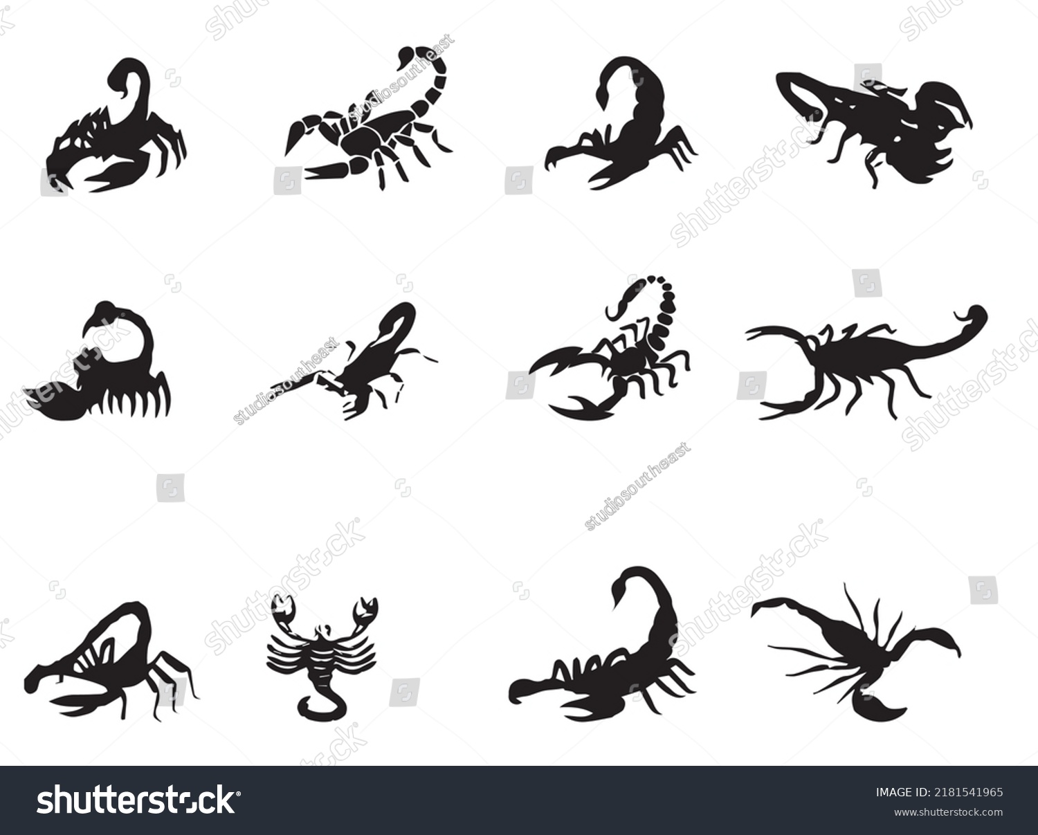 SVG of Scorpion Silhouette Vector Stock Illustration. Scorpion Image. Scorpion picture. Scorpion Vector Image svg