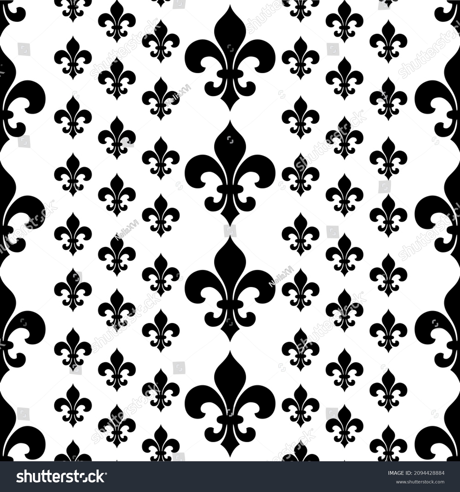 Scouting Fleur De Lis Seamless Background Stock Vector (Royalty Free ...