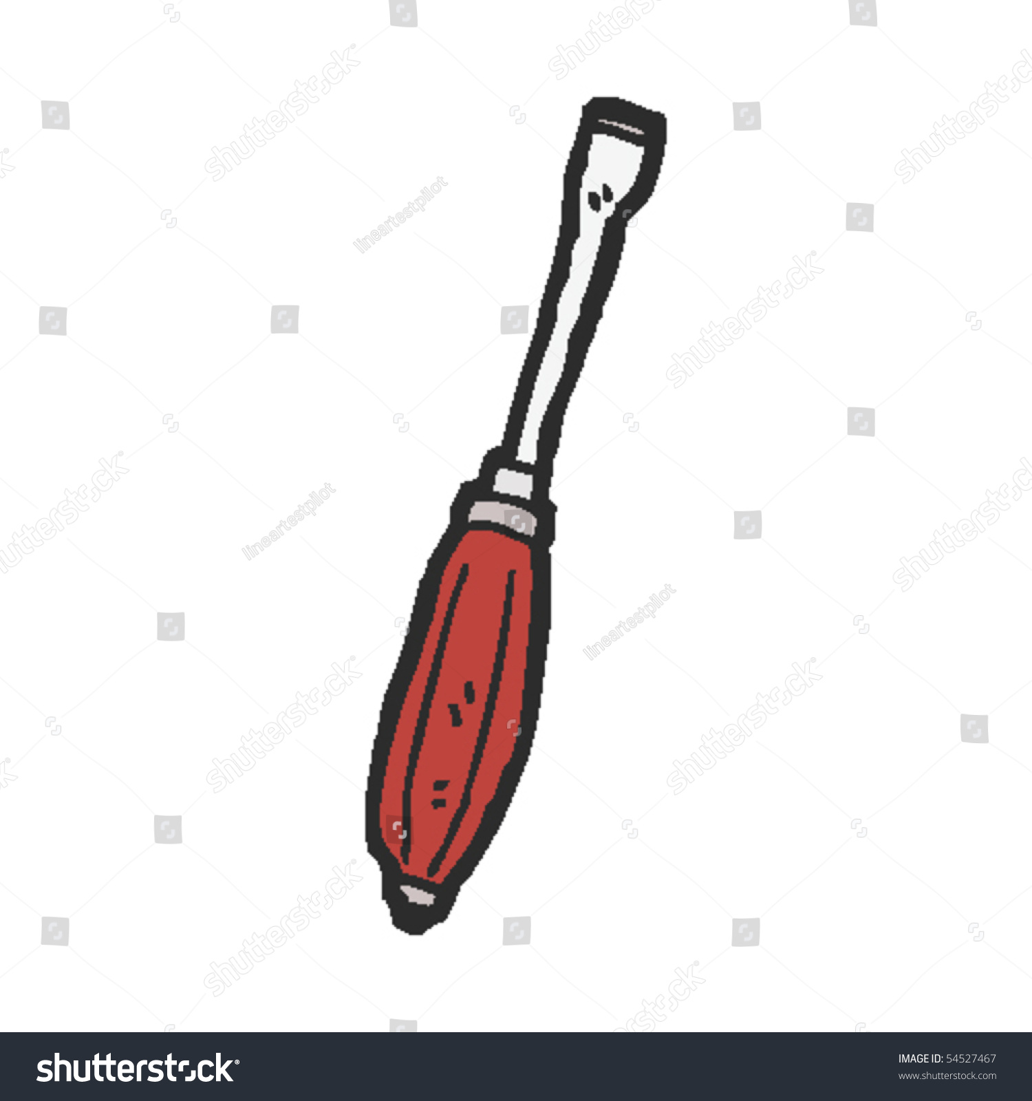 Screwdriver Drawing Stock Vector 54527467 - Shutterstock