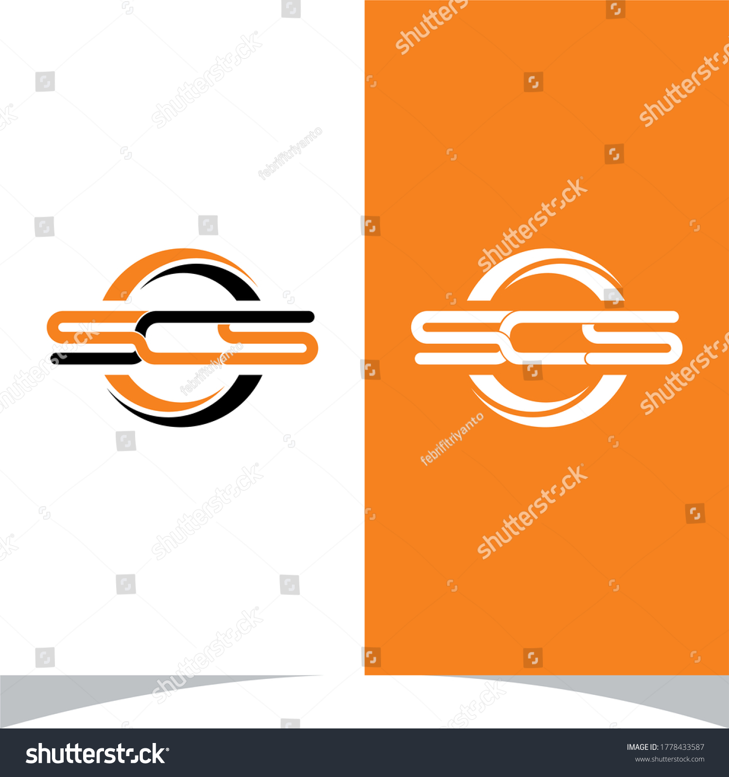 Scs Initial Logo Design Vector Illustration Stock Vector (Royalty Free ...