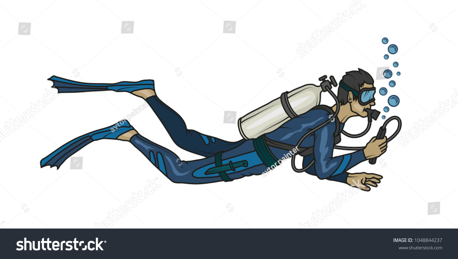 scuba diving logo diver scuba scubadiving stock vector royalty free