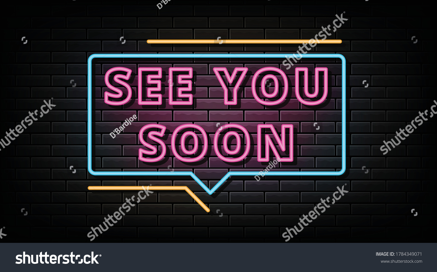 SVG of Se you son neon signs vector. Design template neon sign svg
