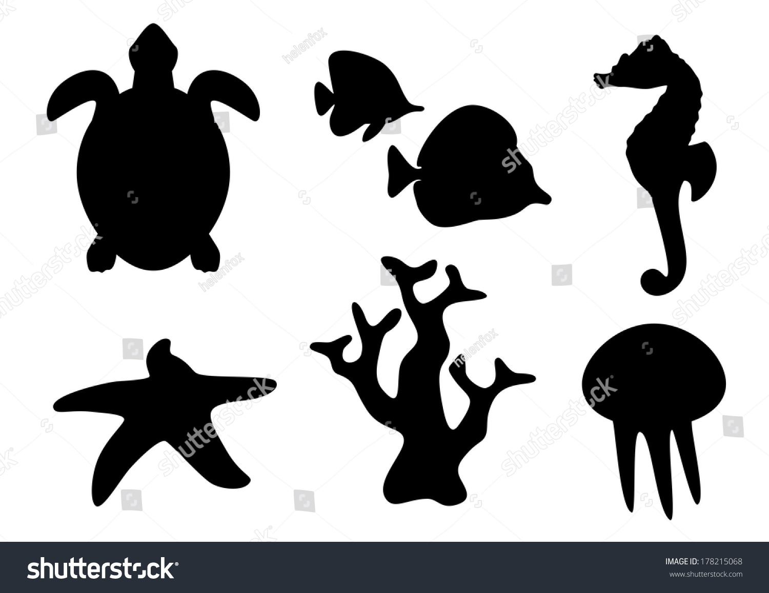 animal long of life symbol Vector  Sea  Stock Silhouettes 178215068 Shutterstock Life