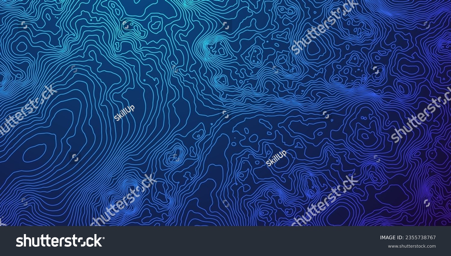 SVG of Sea Ocean Depth Topographic Topo Map Banner Background. Curvy Wavy Lines Vector Illustration. Hills, Rivers and Mountains. Geography Concept. svg