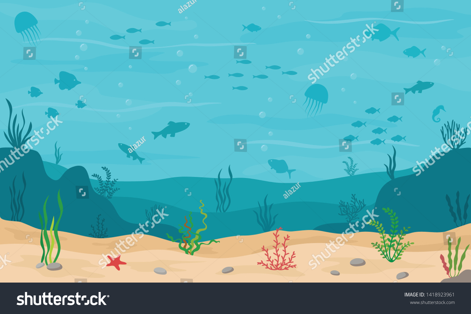 28,224 Underwater river vector Images, Stock Photos & Vectors ...